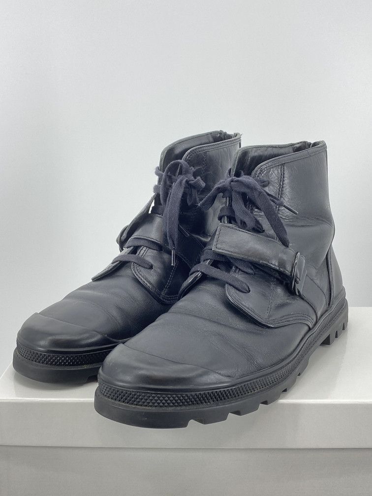 Helmut Lang Combat Back Zip Boots Size US 10.5 / EU 43-44 - 4 Thumbnail