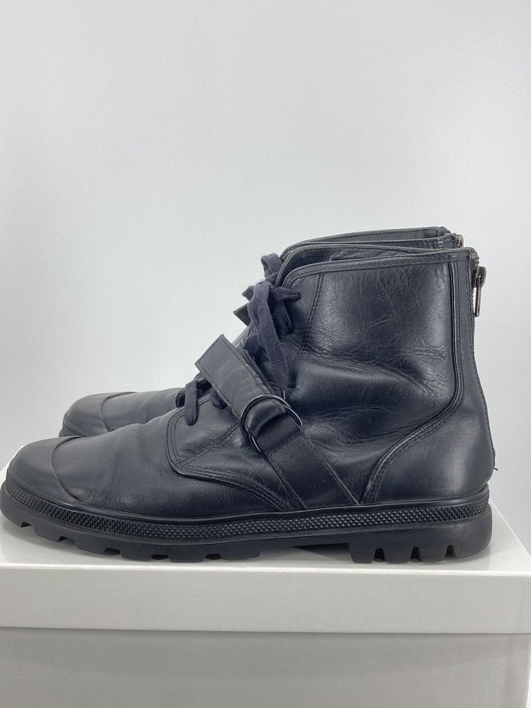 Helmut Lang Combat Back Zip Boots Size US 10.5 / EU 43-44 - 5 Thumbnail