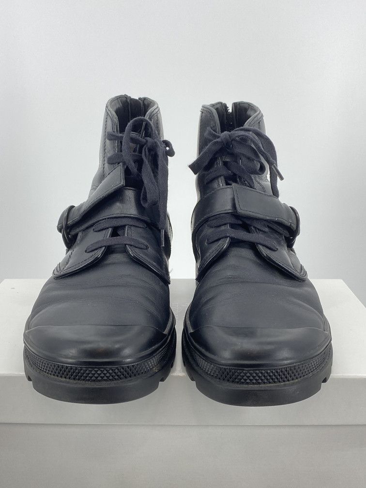 Helmut Lang Combat Back Zip Boots Size US 10.5 / EU 43-44 - 3 Thumbnail