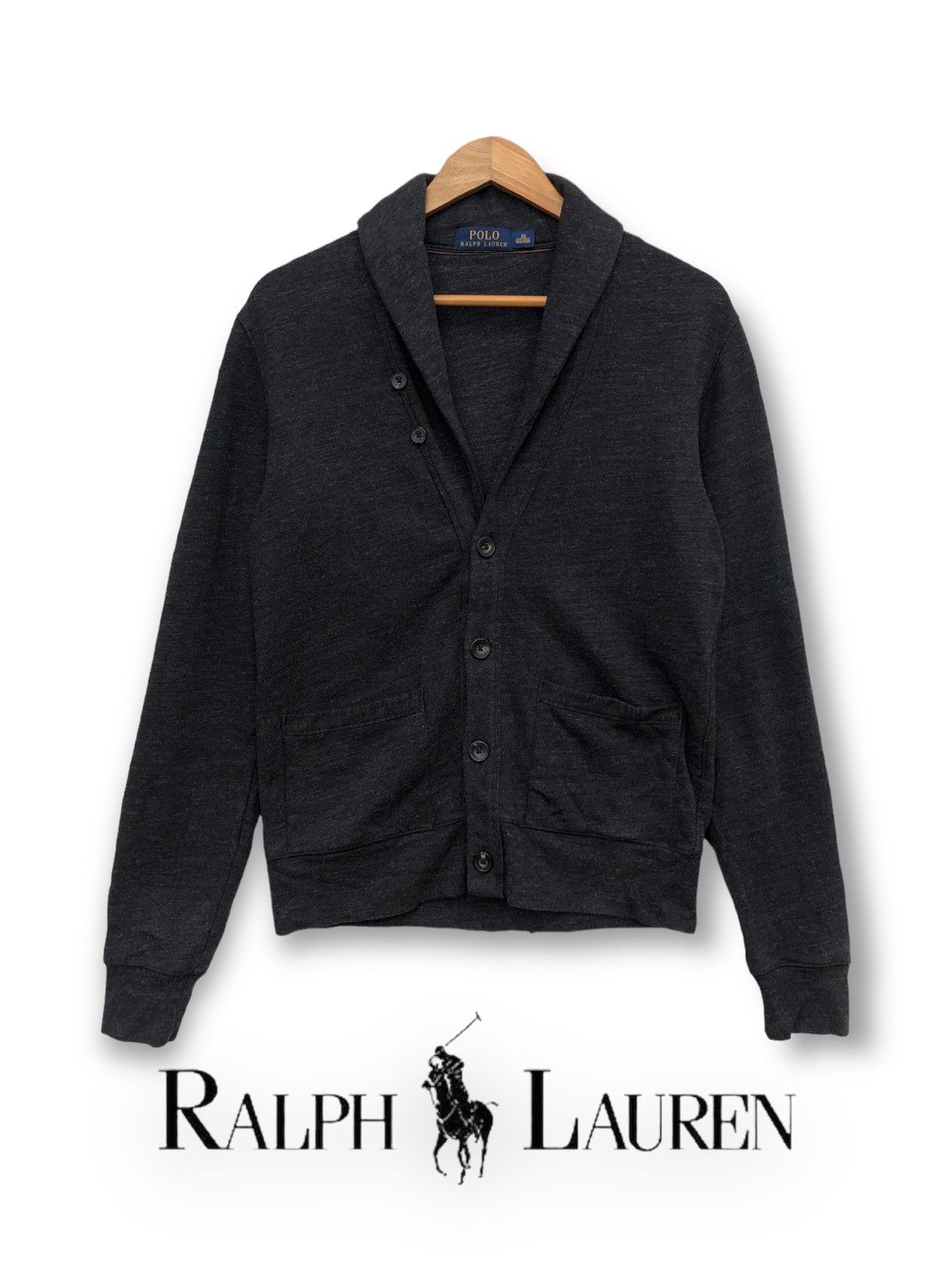 Polo Ralph Lauren 🔥Vintage Polo Ralph Lauren Shawl Collar Button Jacket Size US XS / EU 42 / 0 - 2 Thumbnail