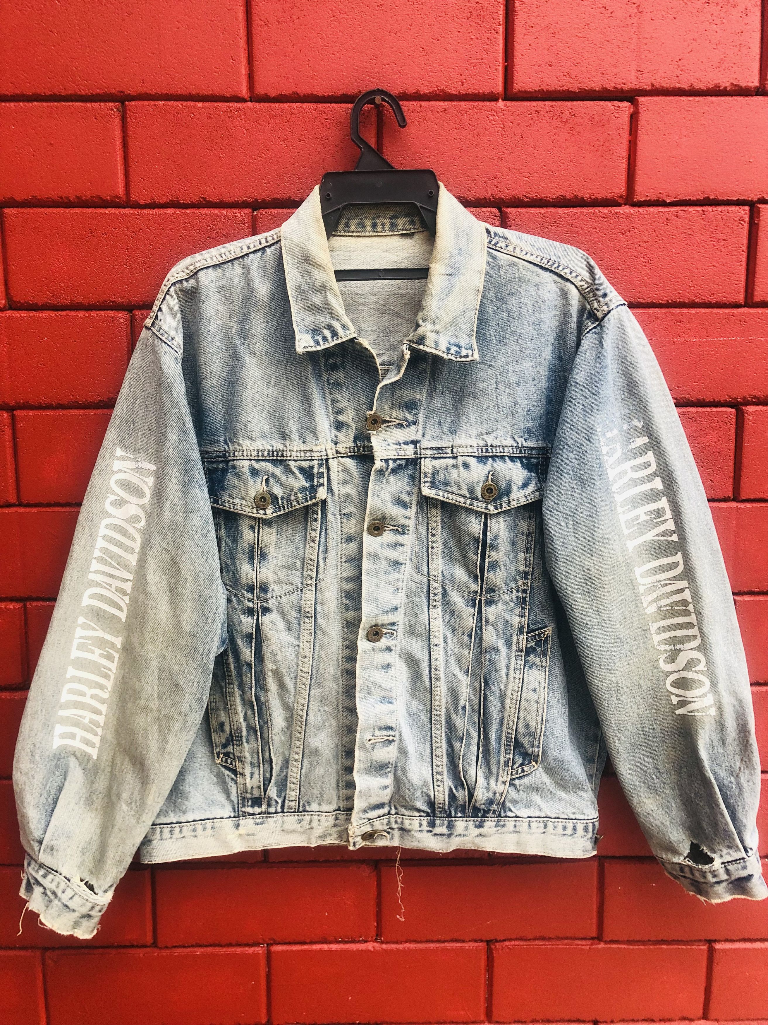 Vintage Harley Davidson Streetwear Fashion Style Jacket