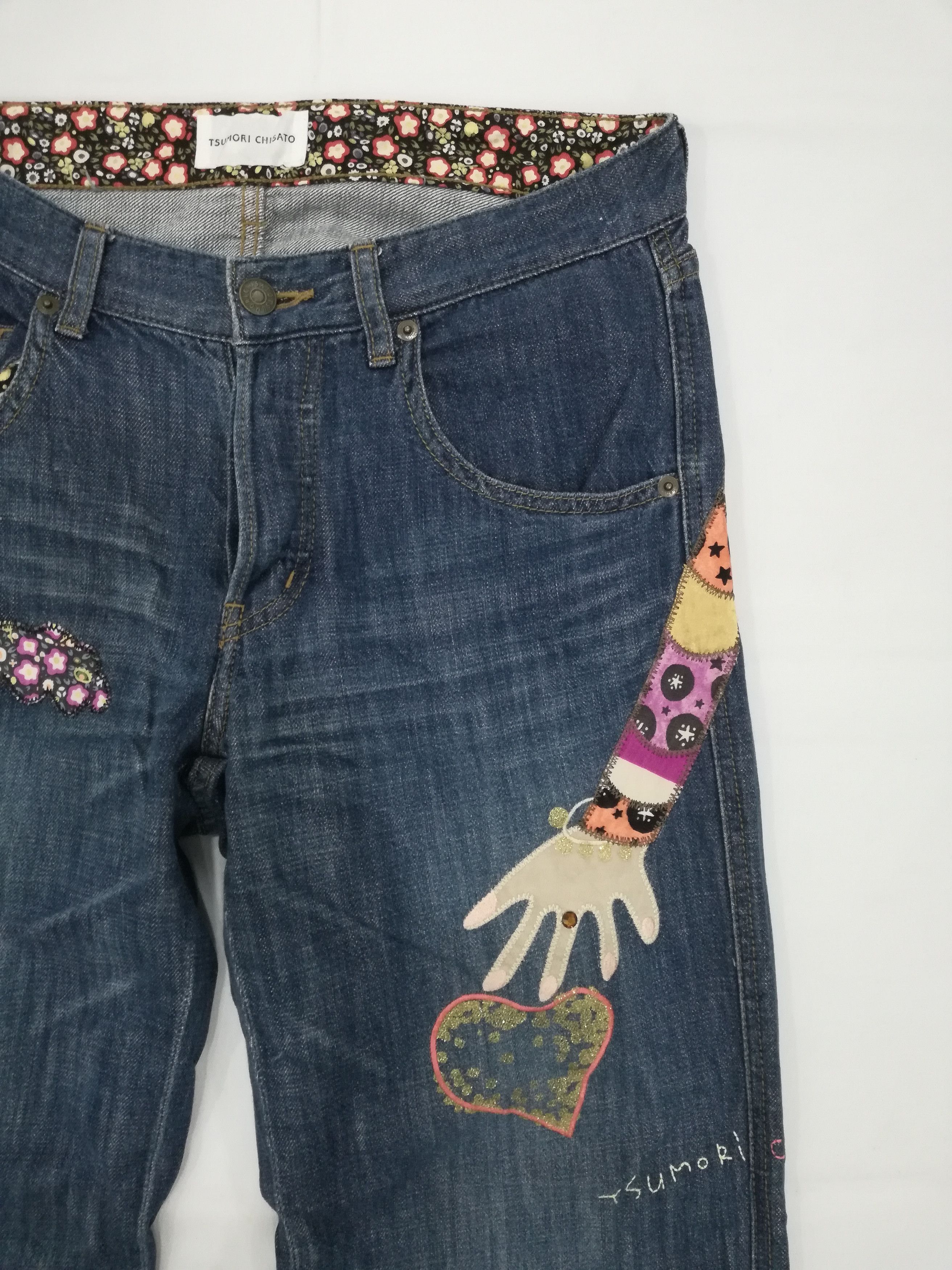Issey Miyake Tsumori Chisato Patchwork Jeans Size 31" - 3 Thumbnail