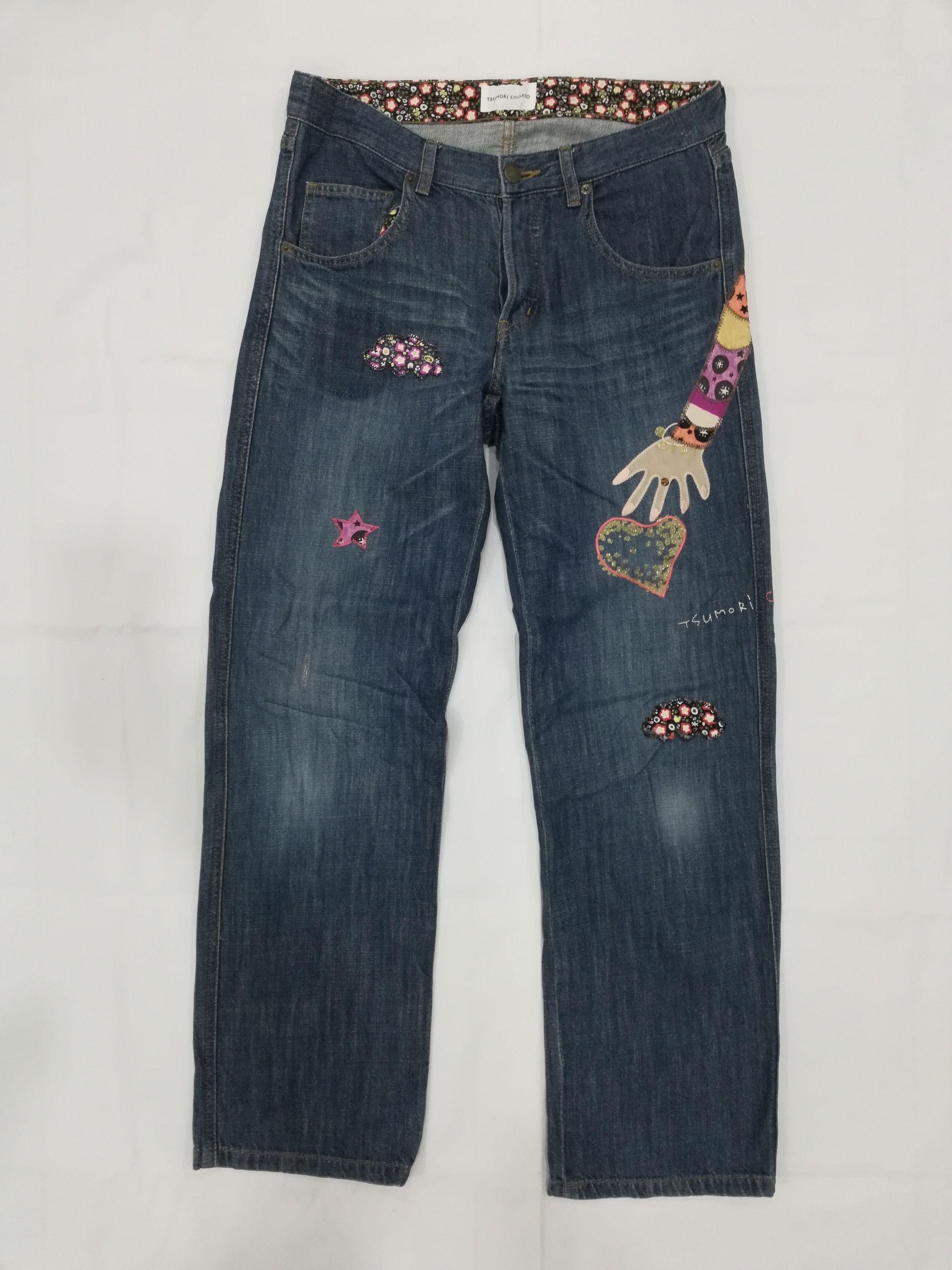 Issey Miyake Tsumori Chisato Patchwork Jeans Size 31" - 1 Thumbnail