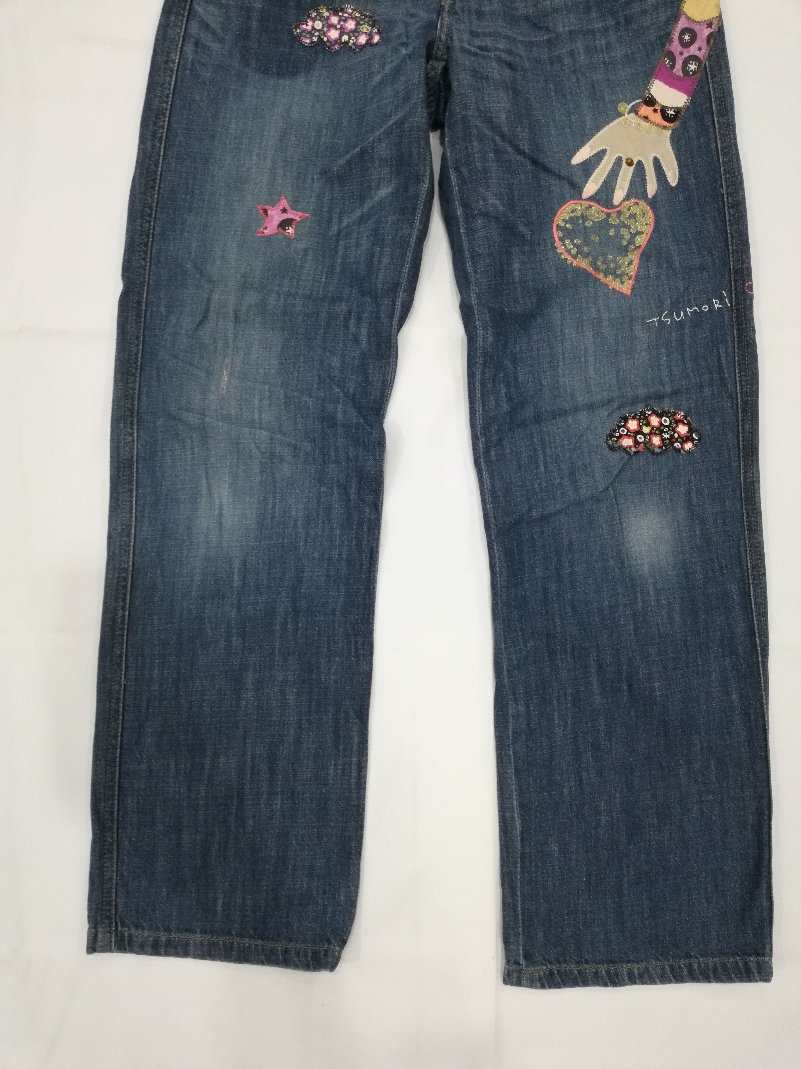 Issey Miyake Tsumori Chisato Patchwork Jeans Size 31" - 4 Thumbnail