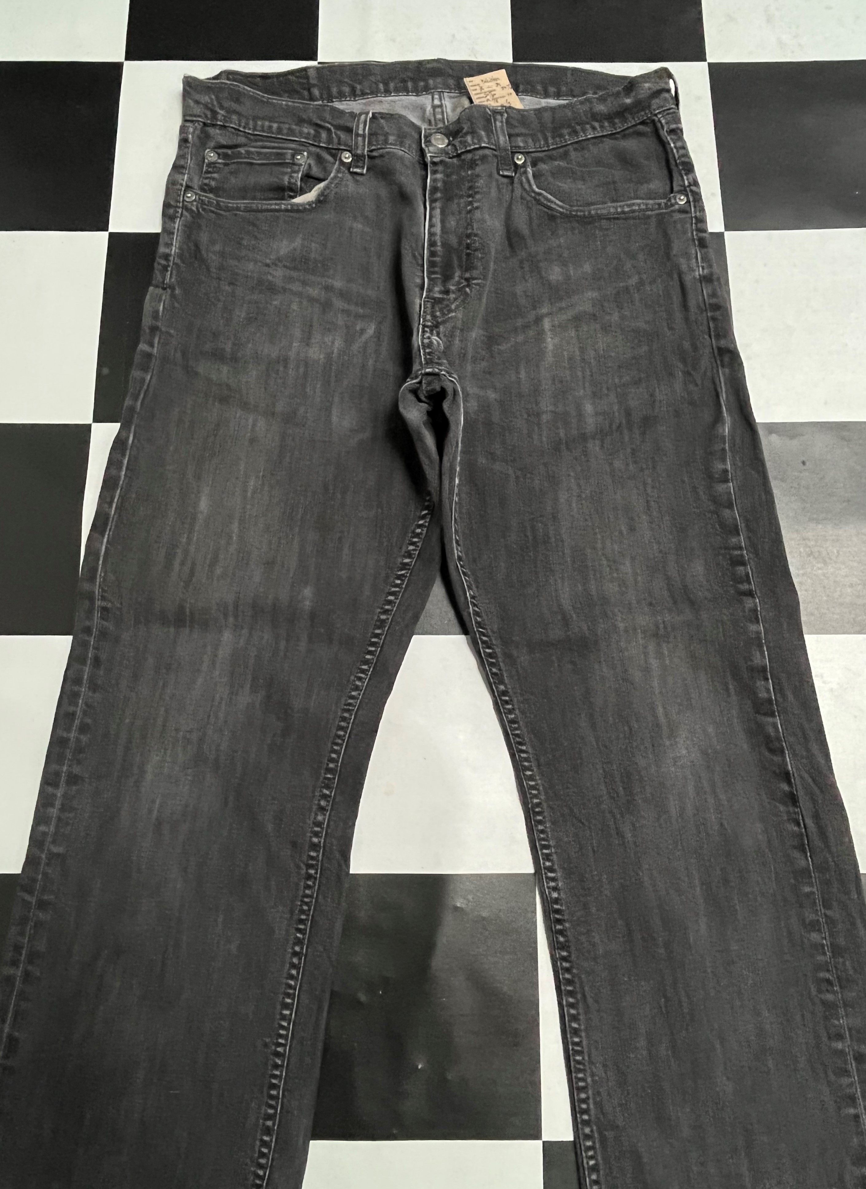 Levi's × Vintage Vintage levis 559 Faded Black Ripped Denim Jeans L213 Size US 36 / EU 52 - 3 Thumbnail