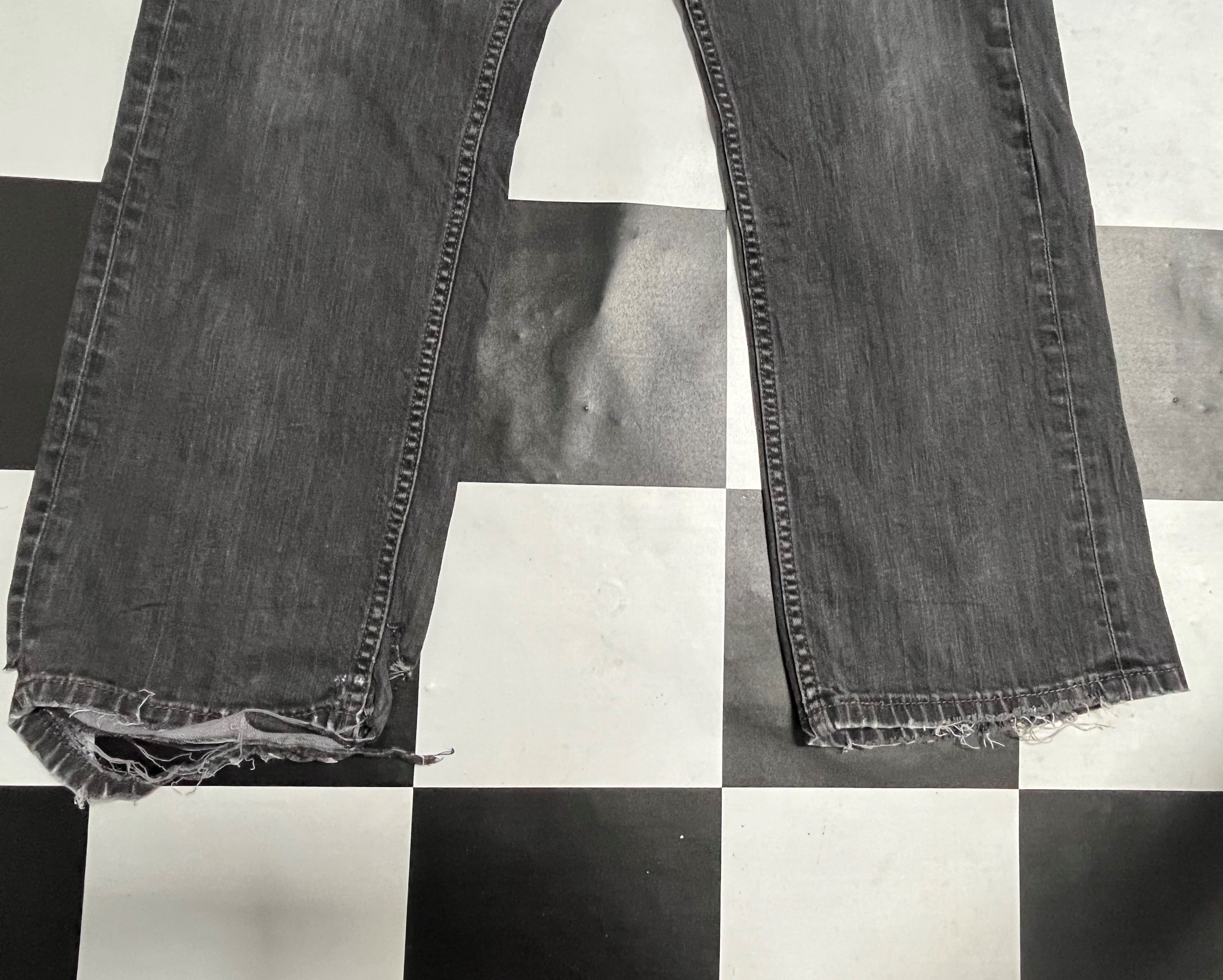 Levi's × Vintage Vintage levis 559 Faded Black Ripped Denim Jeans L213 Size US 36 / EU 52 - 5 Thumbnail