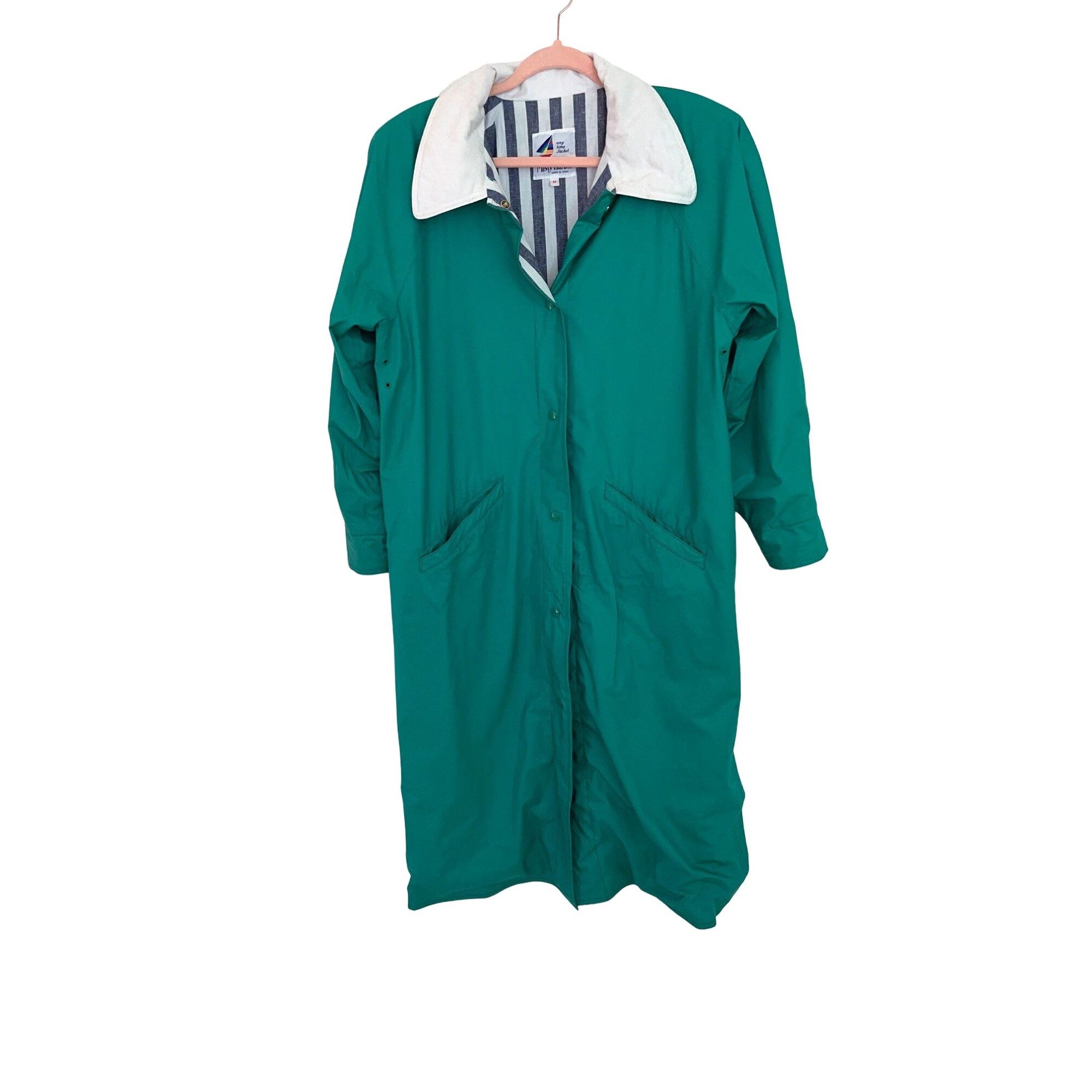 Misty Harbor Misty Harbor Any Weather Slicker Womens Raincoat Green Size L / US 10 / IT 46 - 1 Preview