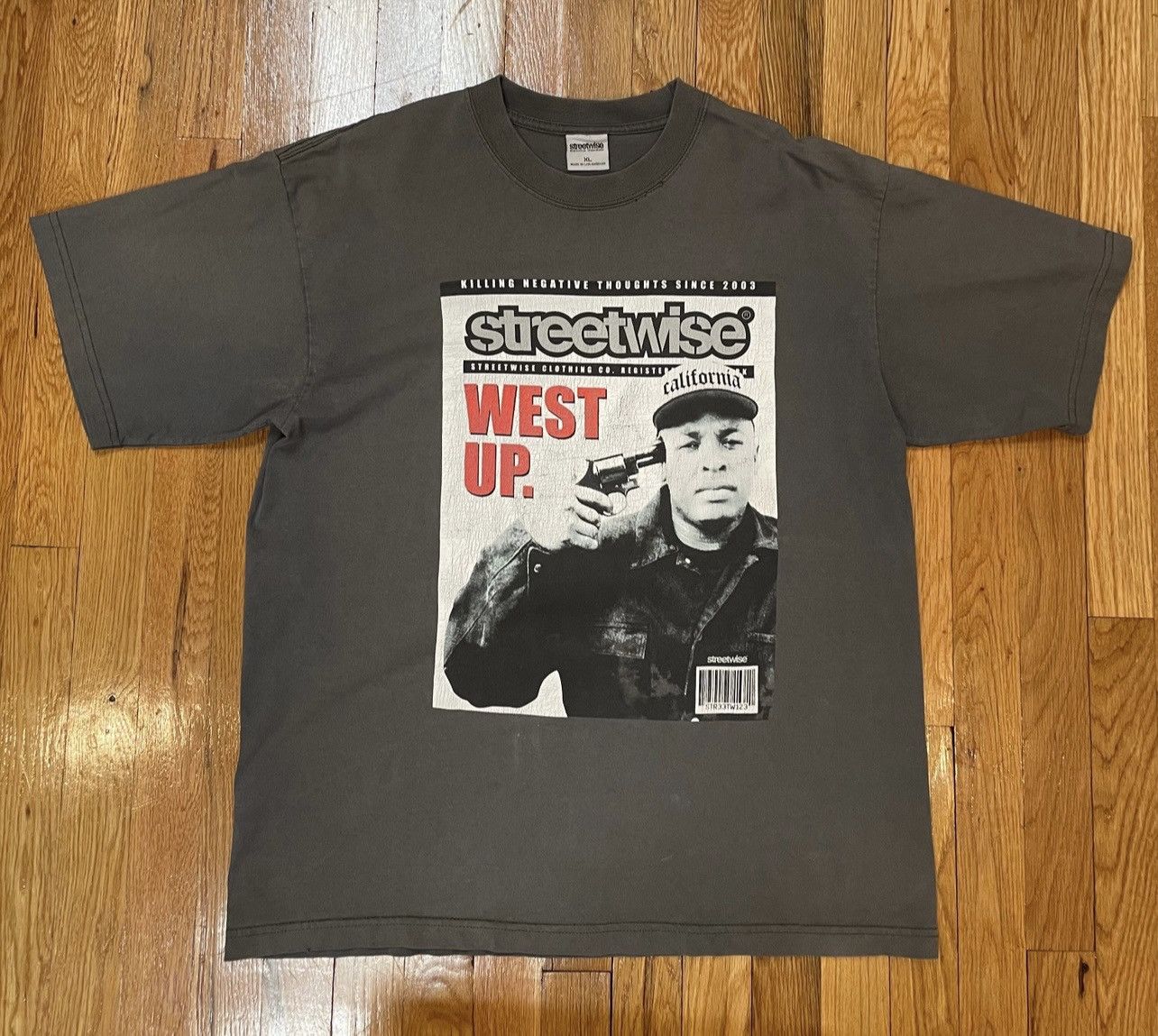 Dr. Dre × Vintage vintage Dr. Dre StreetWise 2003 "West Up" Tee Size US XL / EU 56 / 4 - 1 Thumbnail