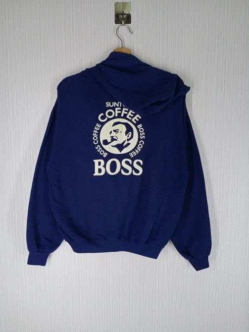 Japanese Brand Vintage Suntory Coffee Boss Hoodie Sweatshirt Size US M / EU 48-50 / 2 - 1 Thumbnail