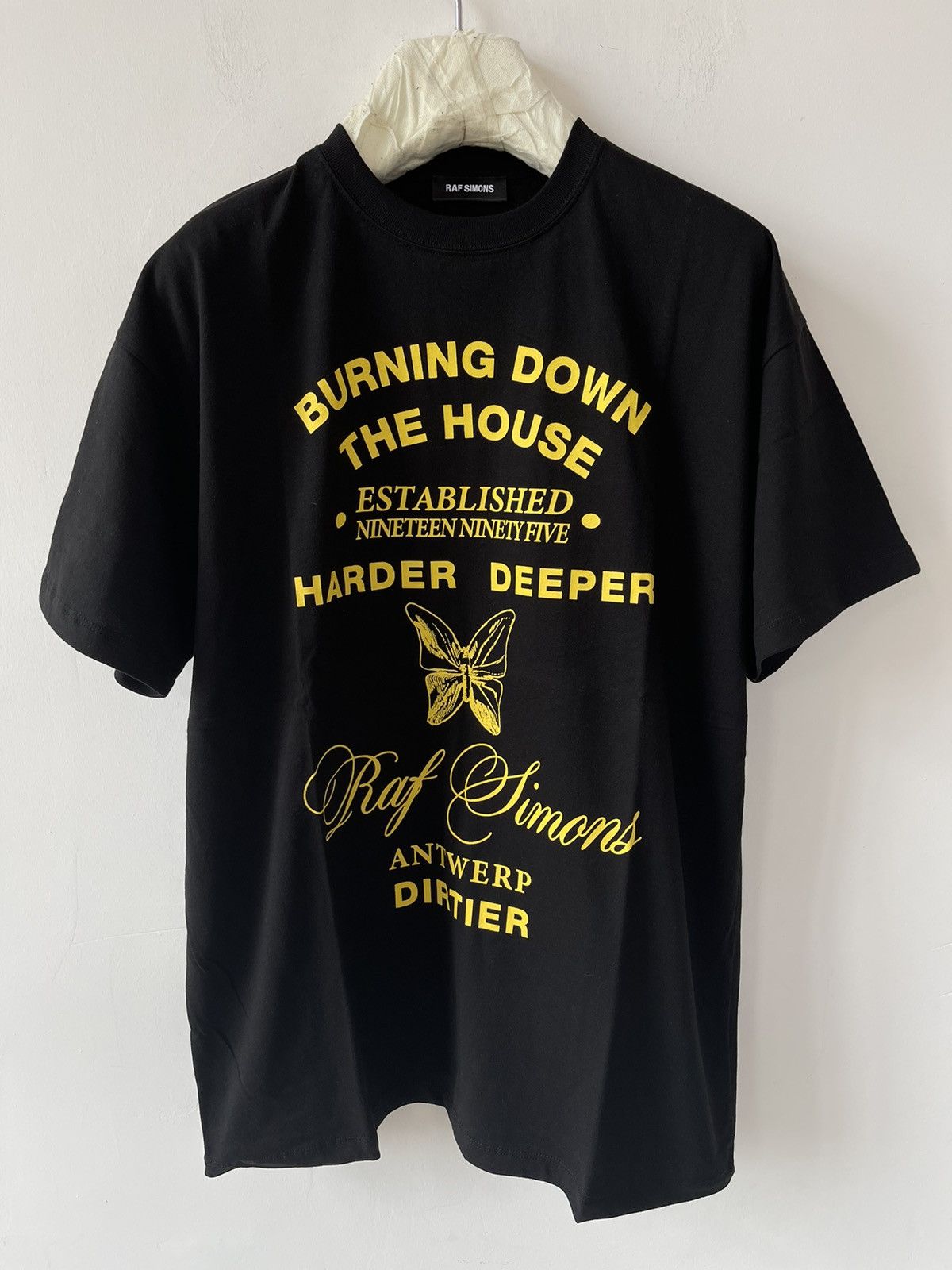 Raf Simons Raf Simons Burning Down The House t-shirt | Grailed