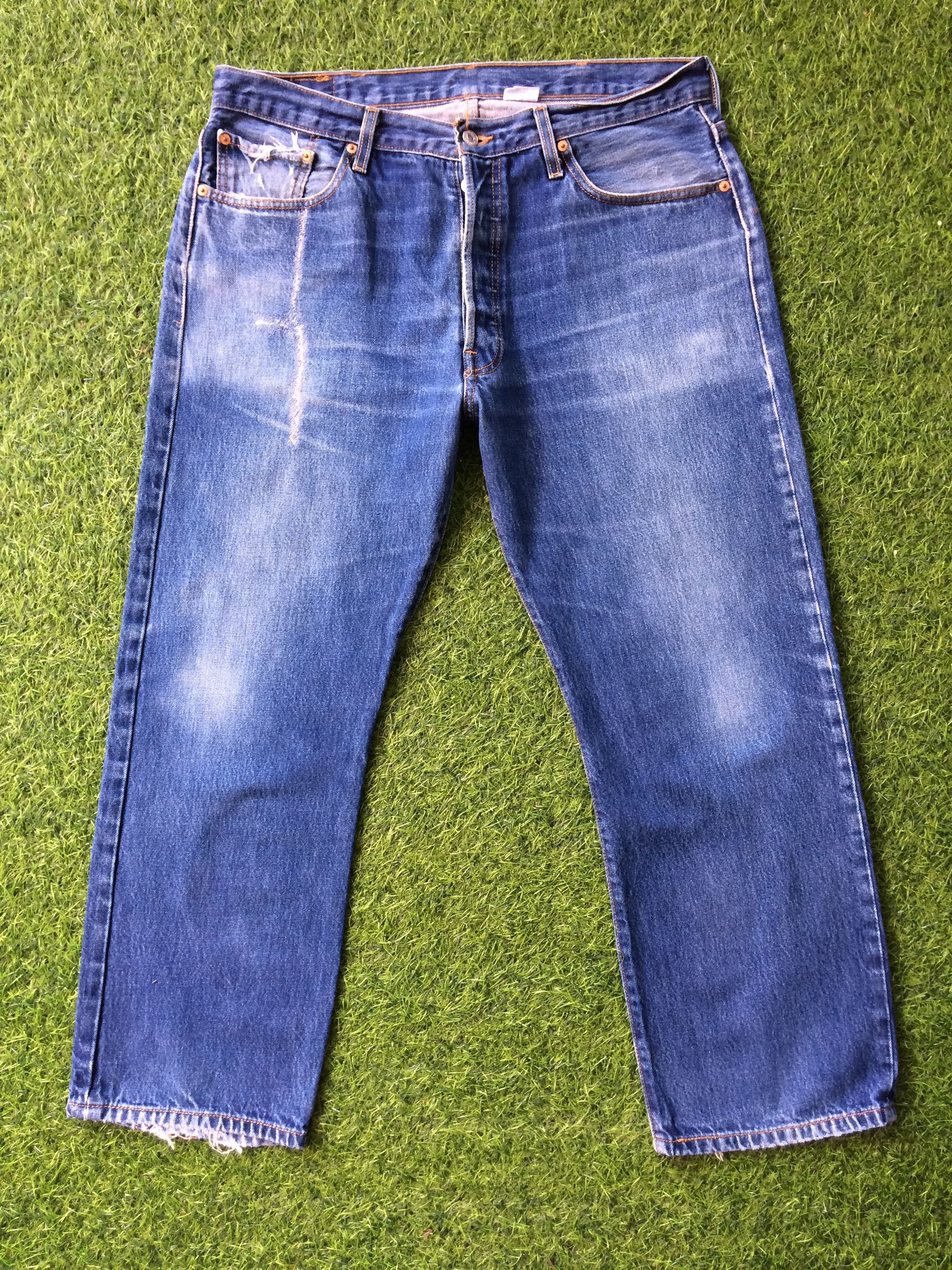 Levi's × Vintage Vintage Distressed Levis 501 Jeans #B-753 Size US 36 / EU 52 - 1 Thumbnail