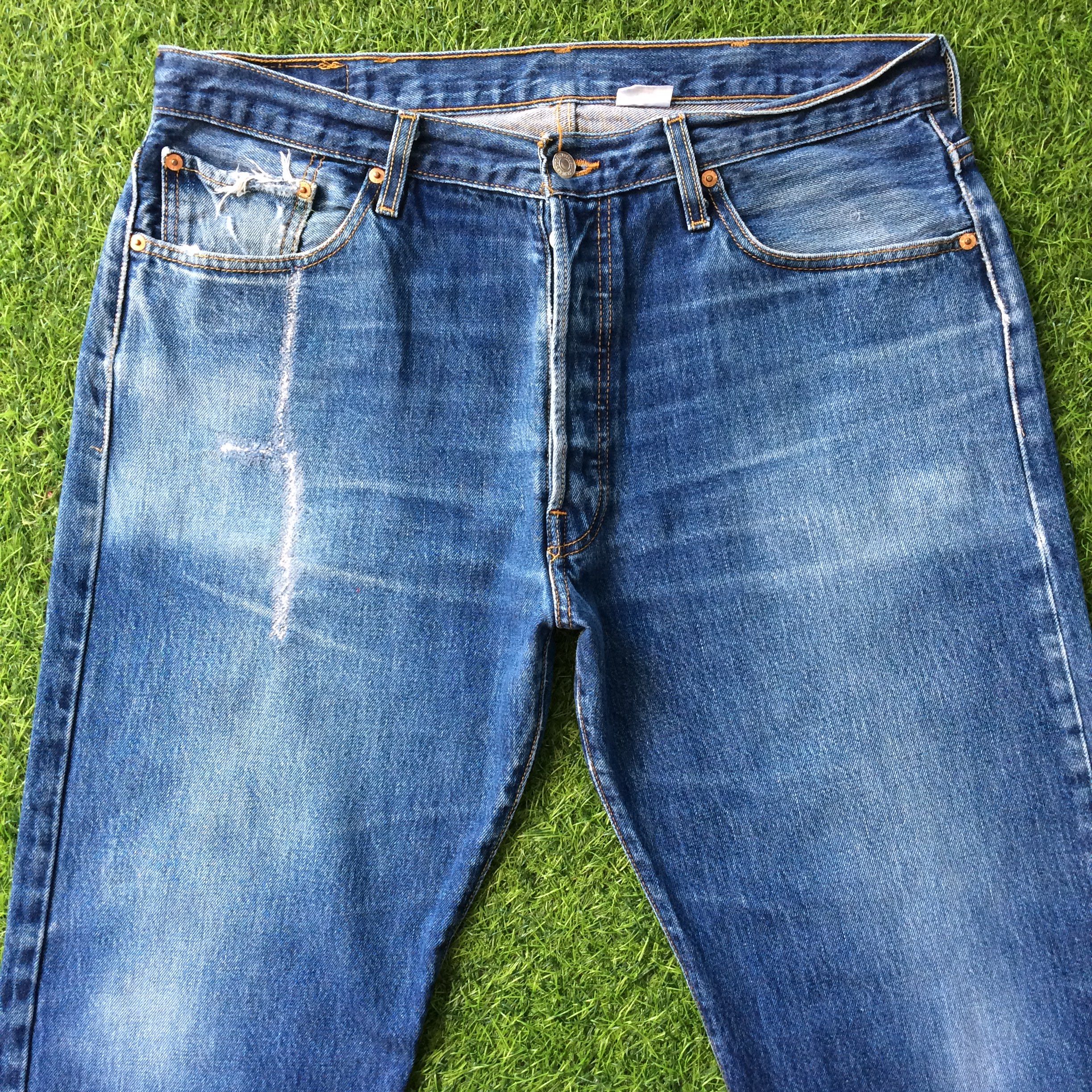 Levi's × Vintage Vintage Distressed Levis 501 Jeans #B-753 Size US 36 / EU 52 - 3 Thumbnail