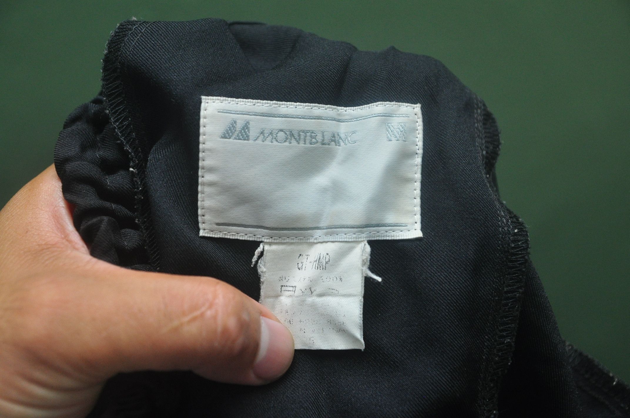 Japanese Brand × Vintage Vintage Montblanc Black Colour Pant Travis Scott Fashion Size US 32 / EU 48 - 8 Thumbnail