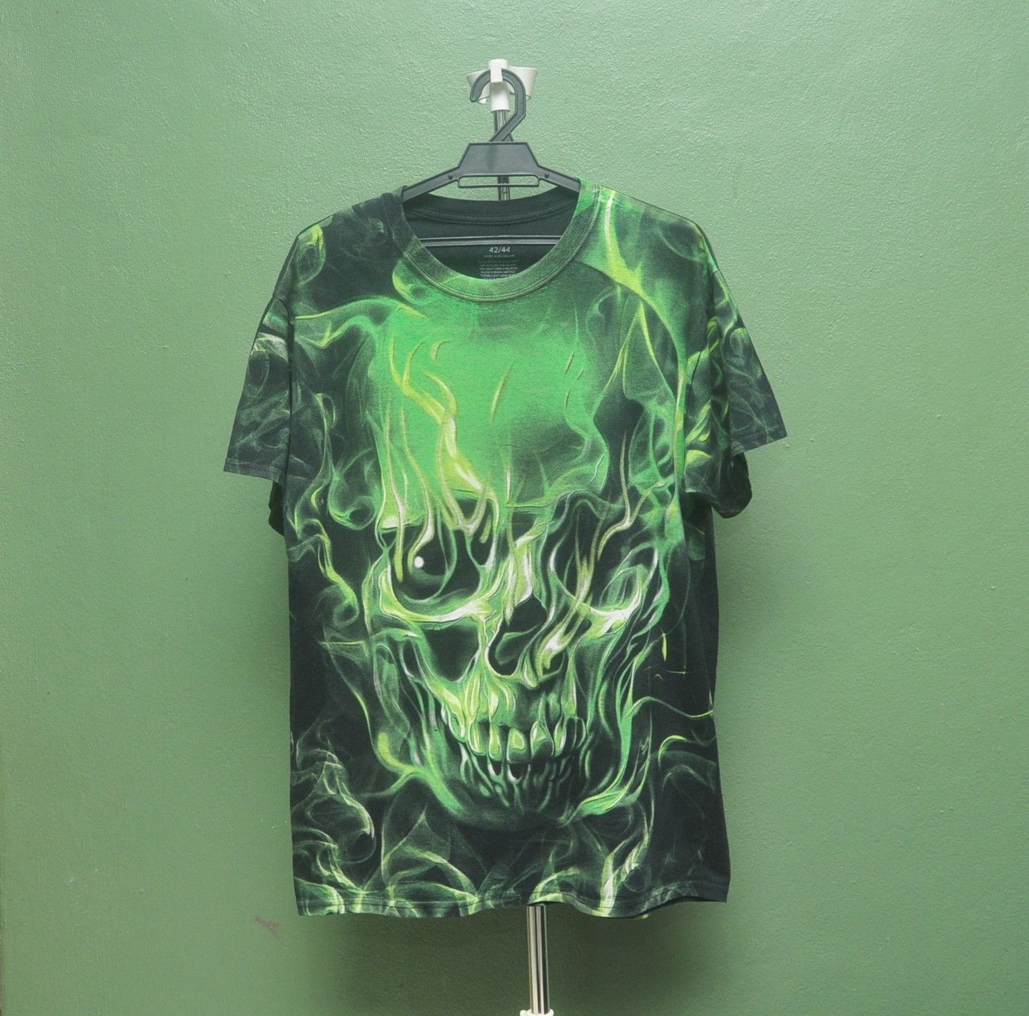 Japanese Brand Vintage Social Media Big Logo Skull Fullprint Shirt Size US L / EU 52-54 / 3 - 1 Thumbnail