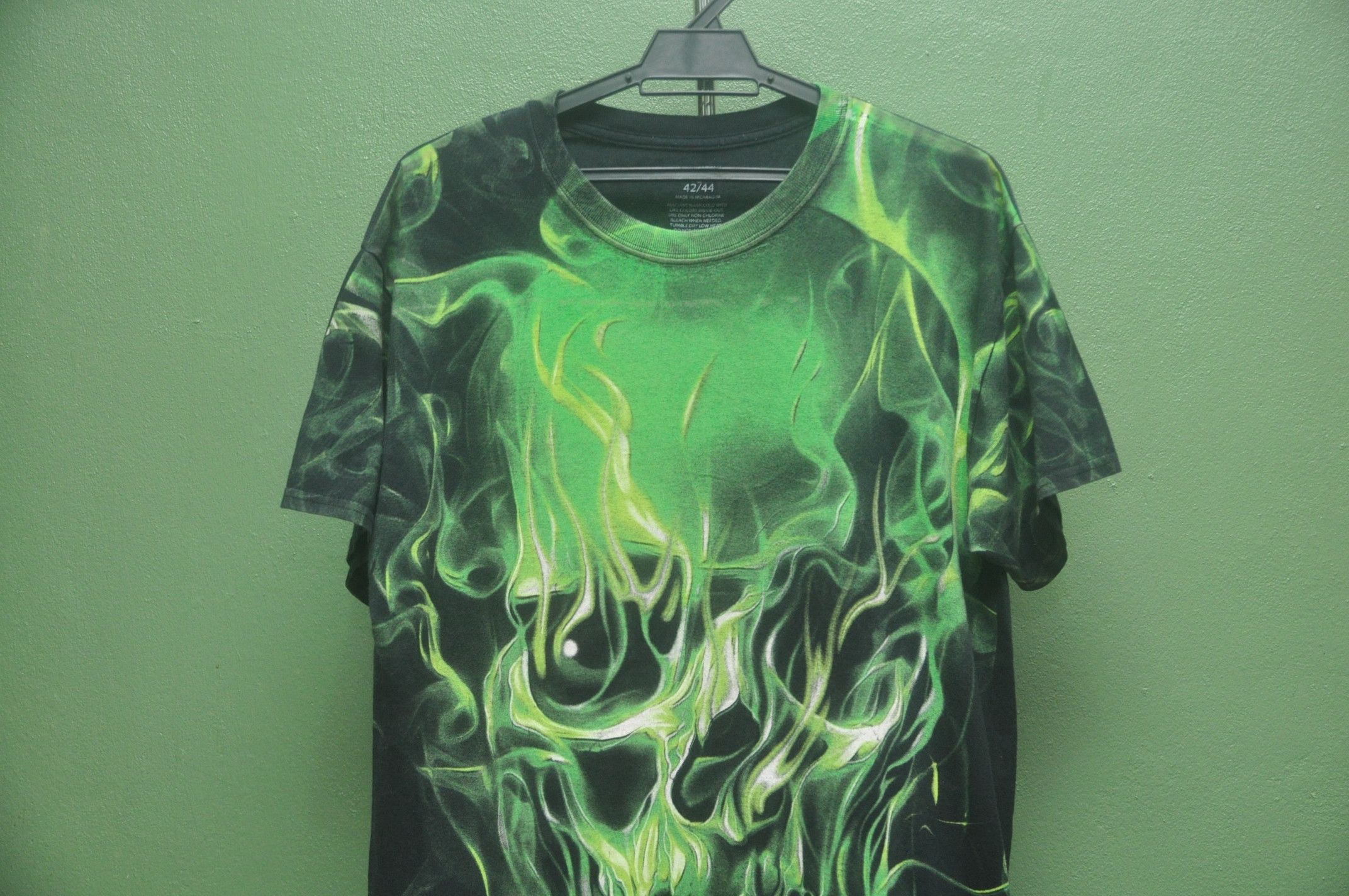 Japanese Brand Vintage Social Media Big Logo Skull Fullprint Shirt Size US L / EU 52-54 / 3 - 3 Thumbnail