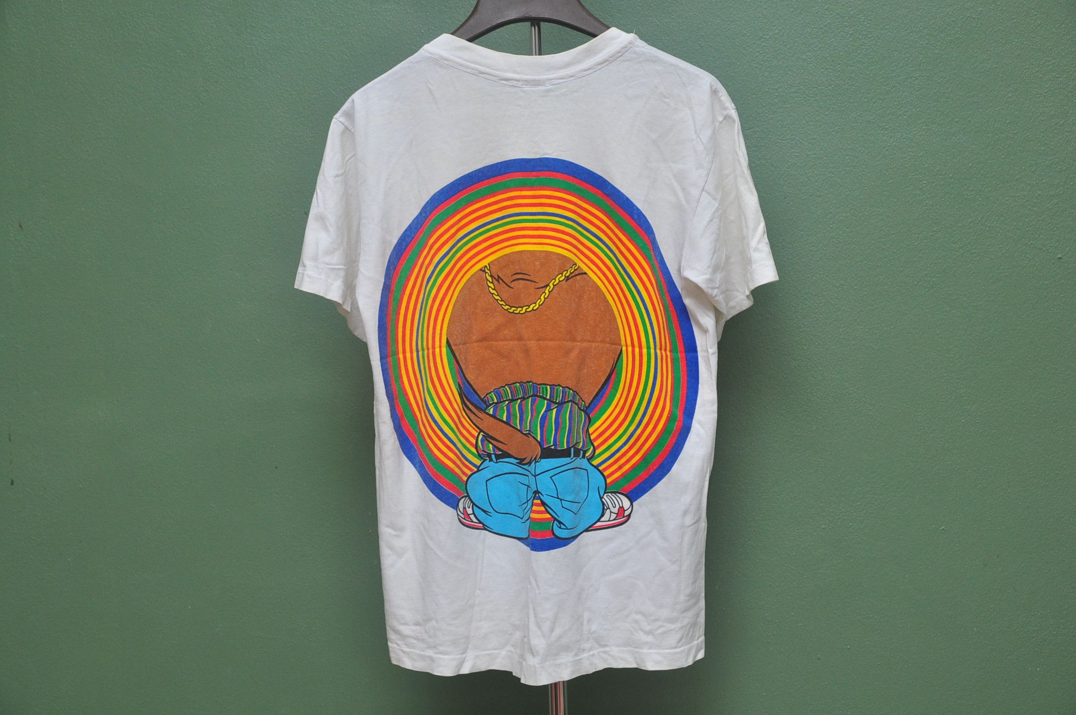 Disney Vintage 90s Taz Mania Big Picture White Colour Shirt Size US M / EU 48-50 / 2 - 2 Thumbnail