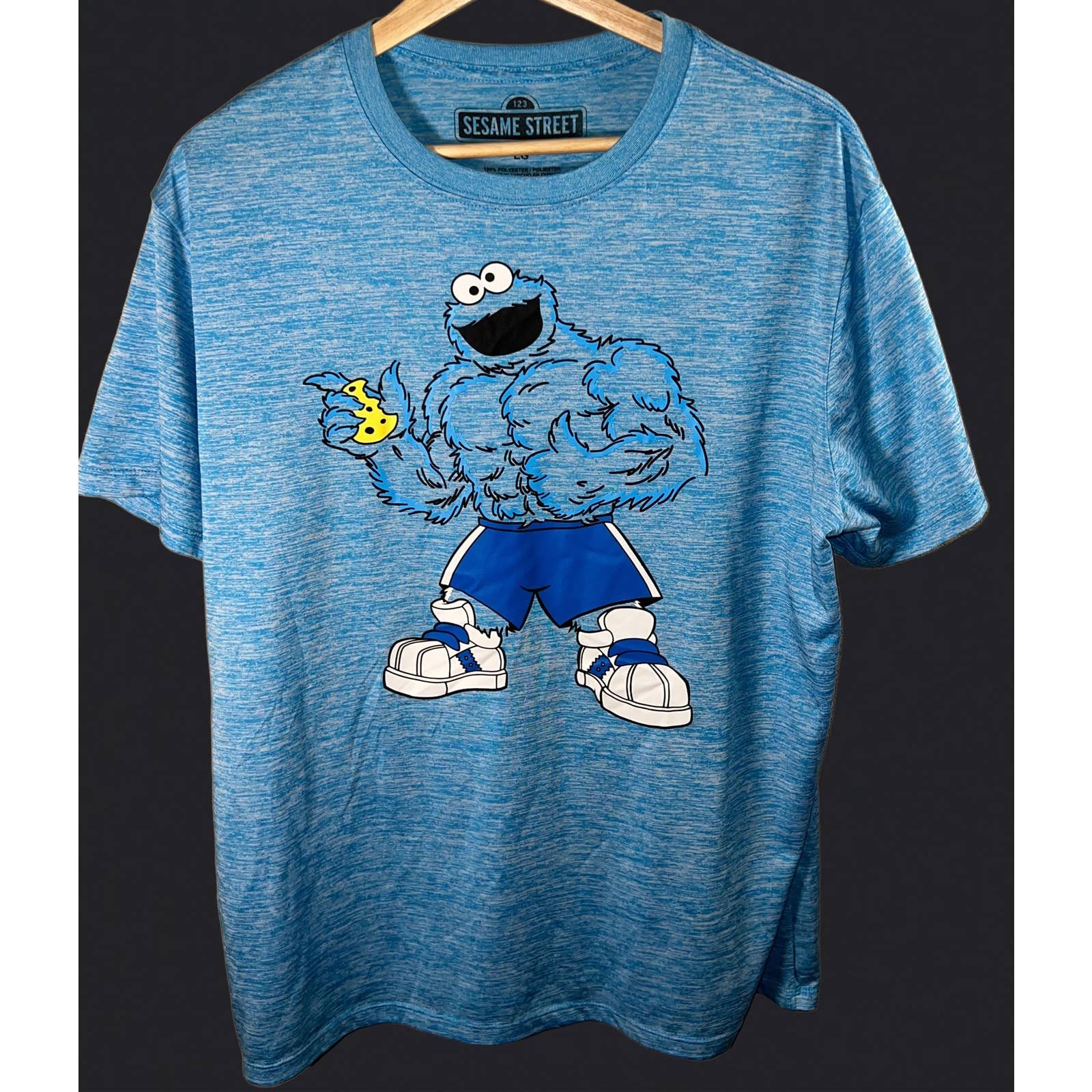 Mad Engine Sesame Street Buff Cookie Monster Mucles Shirt - Large | Grailed