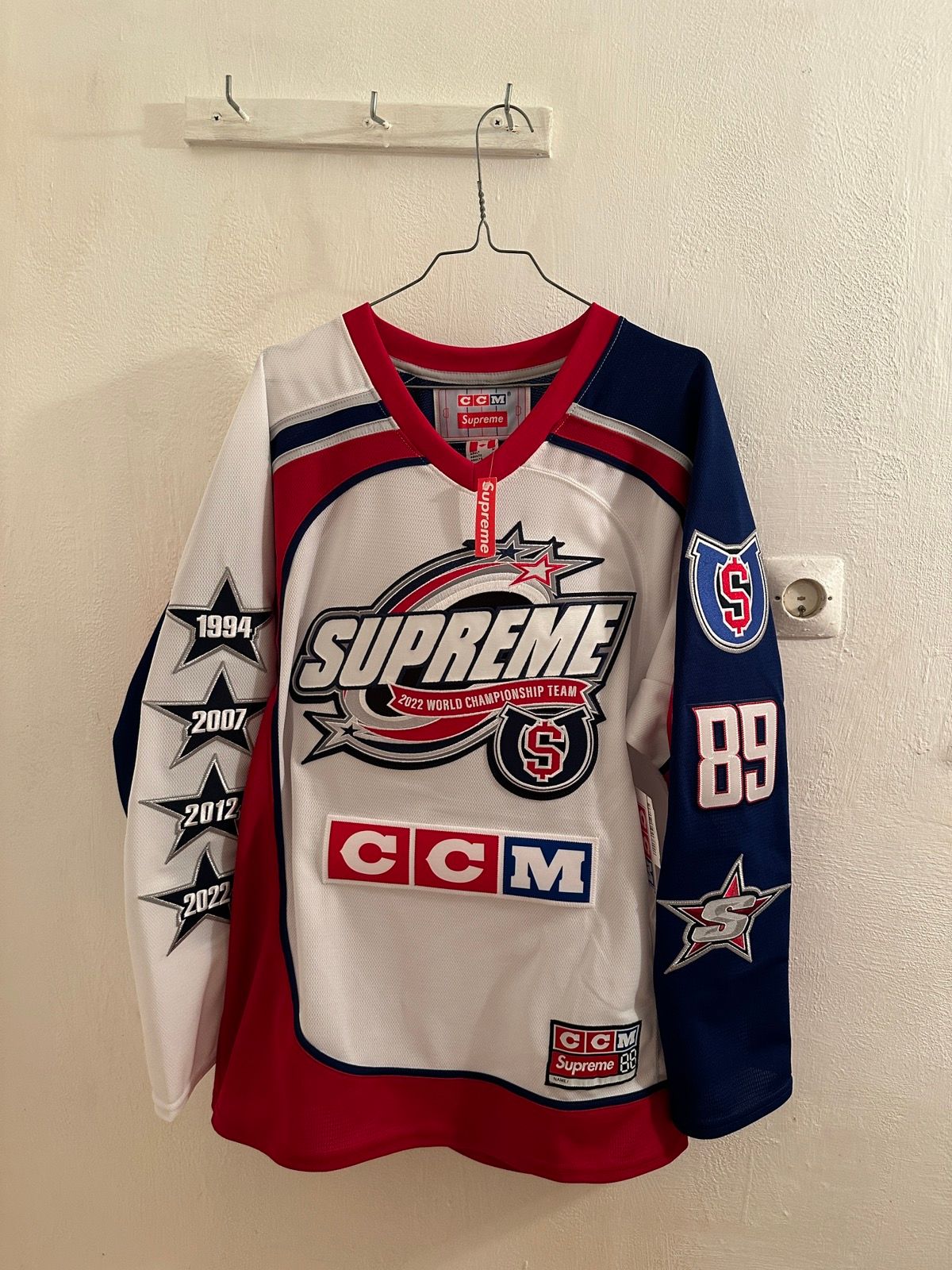 supreme all star hockey jersey