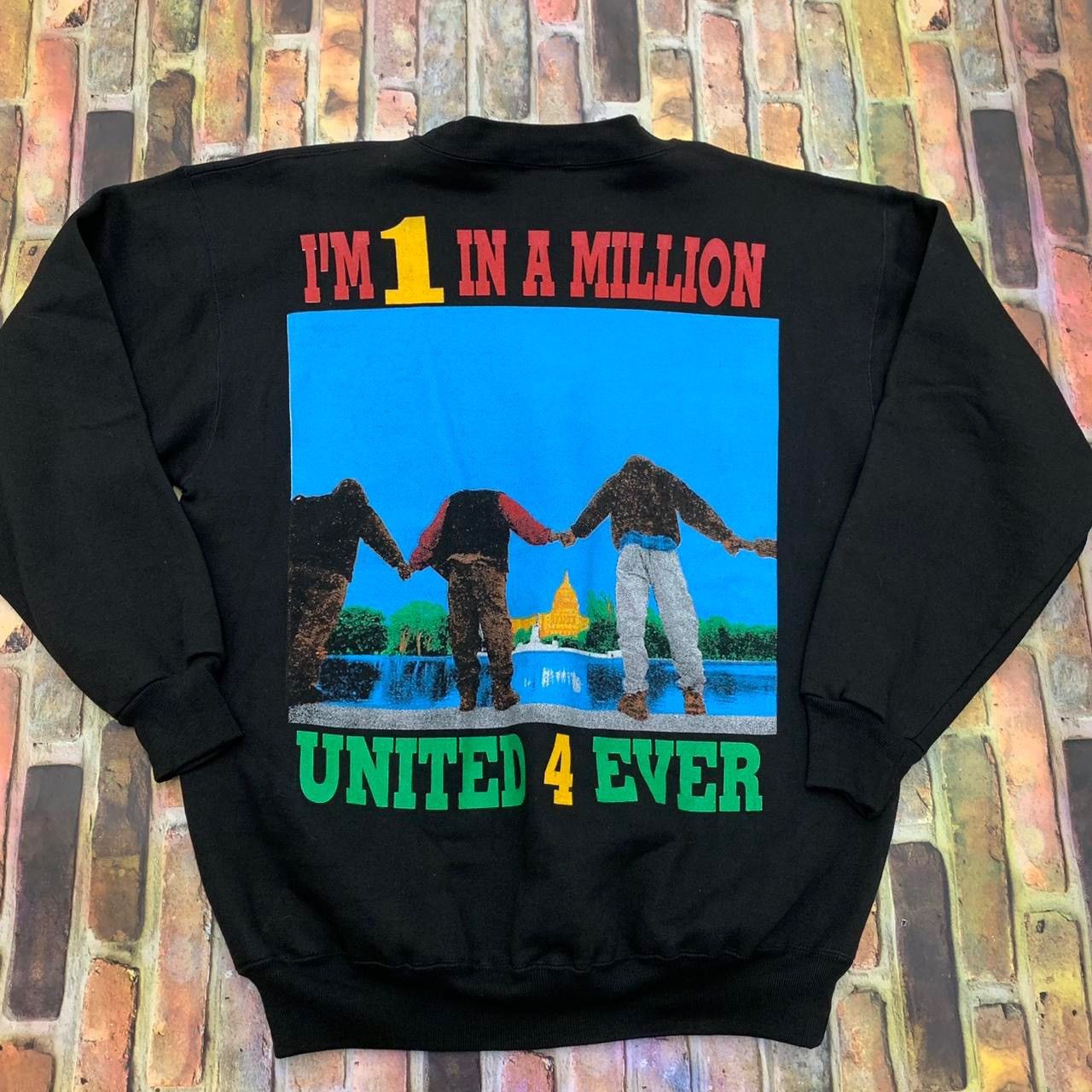 Rap Tees × Vintage Vintage Million Man March sweatshirt Size US L / EU 52-54 / 3 - 2 Thumbnail