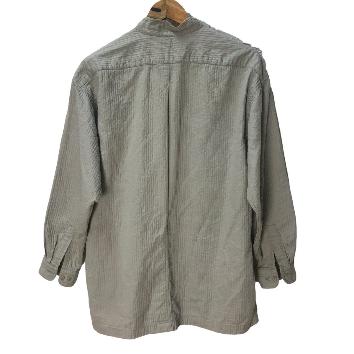 Issey Miyake × Japanese Brand Rare issey miyake pleated button up shirt Size US M / EU 48-50 / 2 - 2 Thumbnail