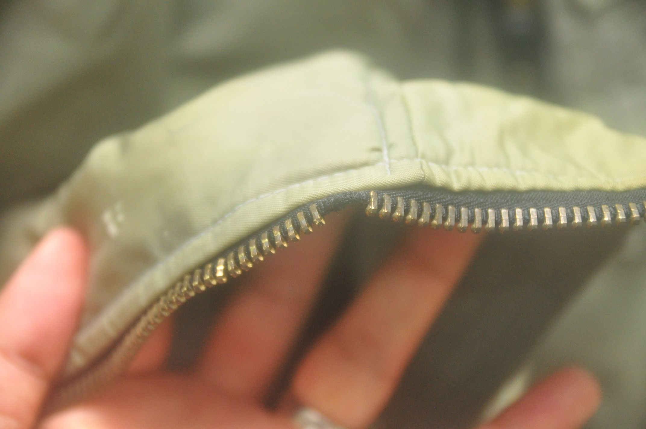 Japanese Brand × Vintage Vintage Japanese Flight Jacket Broken Zip Grey Colour Size US L / EU 52-54 / 3 - 7 Thumbnail