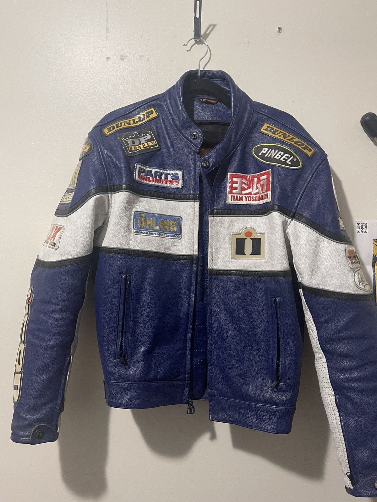 Vintage leather racer jacket