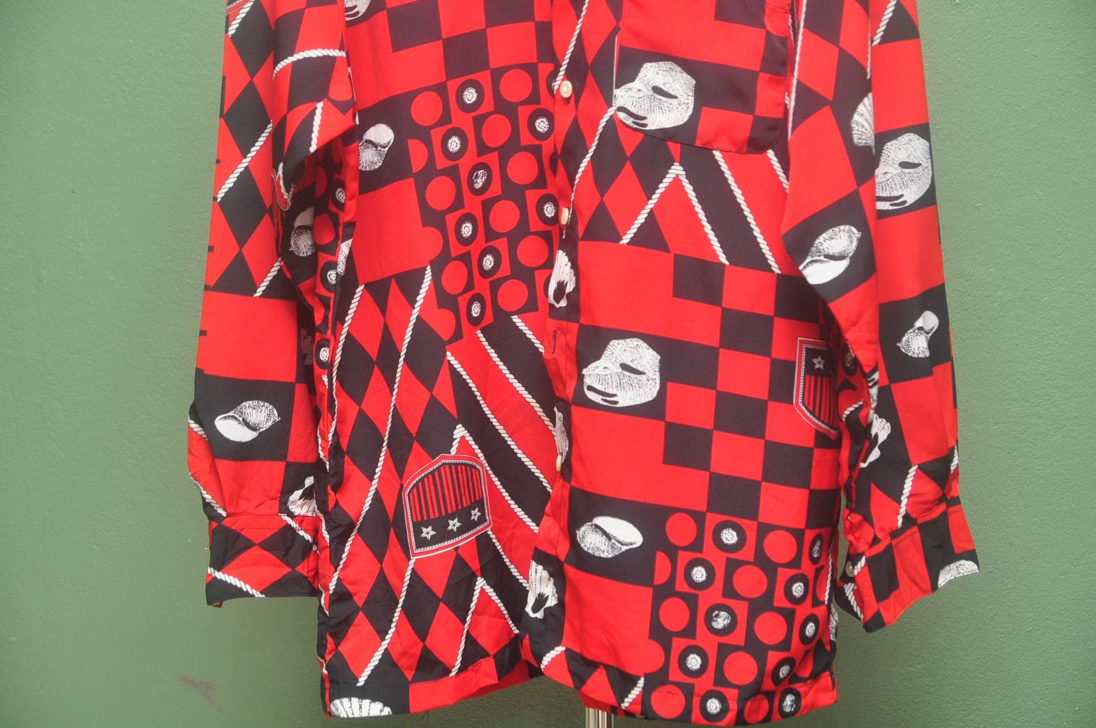 Japanese Brand Vintage Passage Club Multicolour Fullprint Button up Shirt Size US XL / EU 56 / 4 - 4 Thumbnail