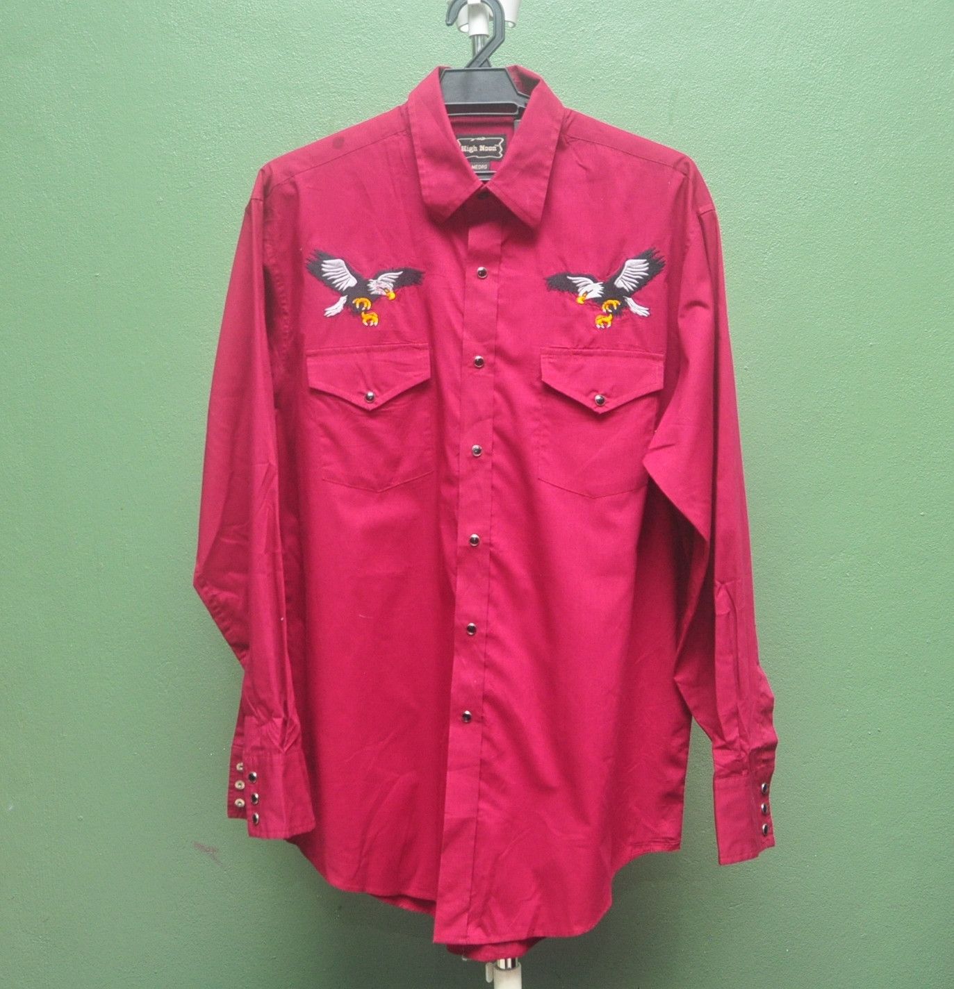 Vintage High Noon Eagle Bird Button Up Long Sleeve Shirt Size US XL / EU 56 / 4 - 1 Thumbnail