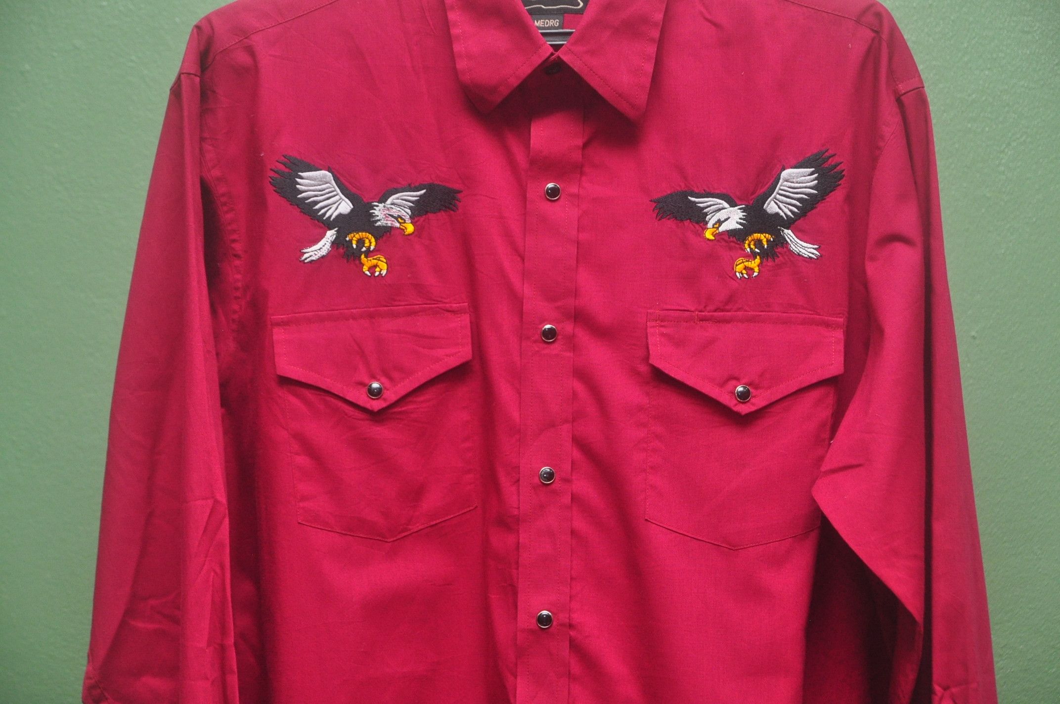 Vintage High Noon Eagle Bird Button Up Long Sleeve Shirt Size US XL / EU 56 / 4 - 3 Thumbnail
