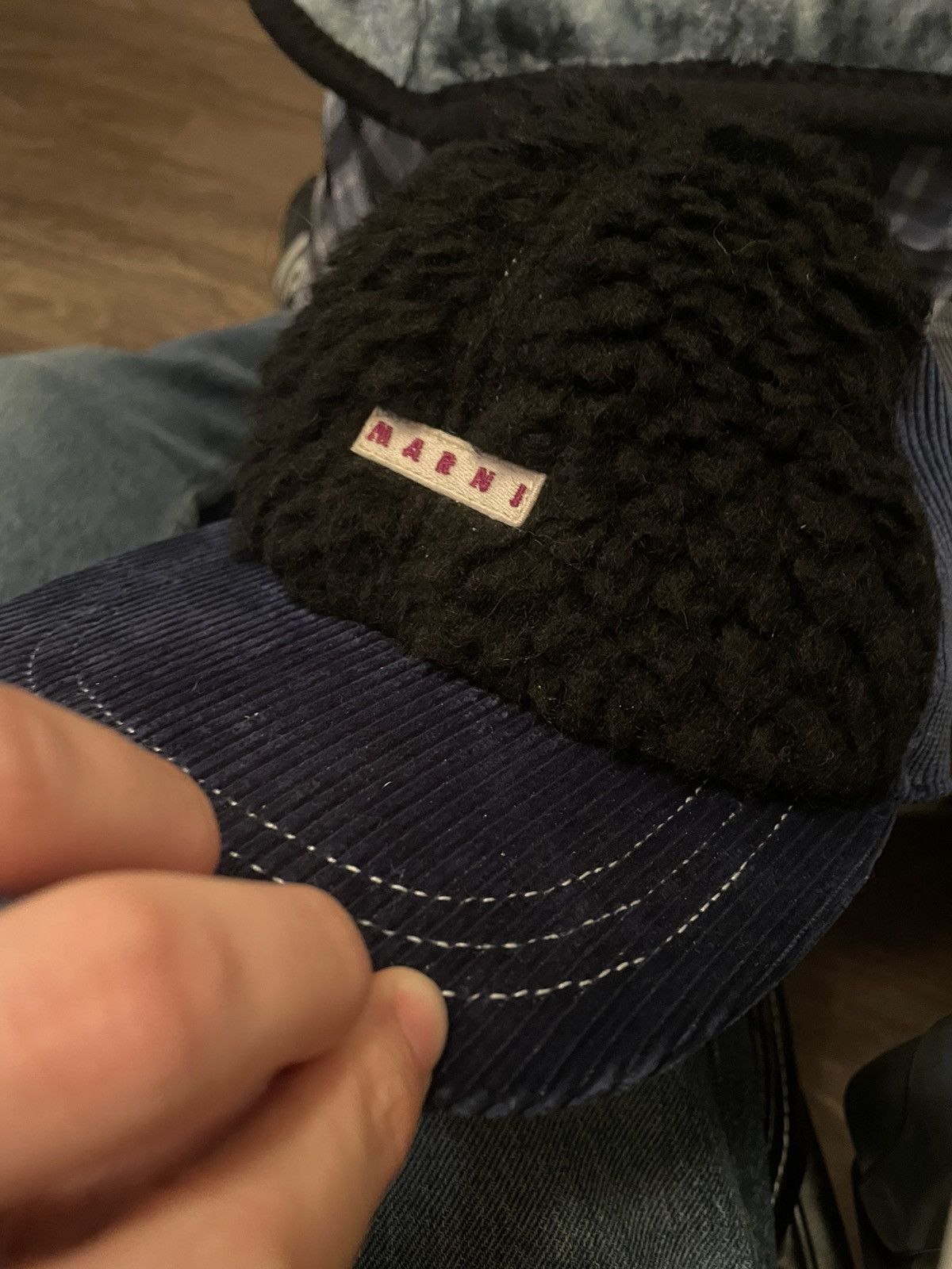 Marni Navy Marni Hat Size ONE SIZE - 2 Thumbnail