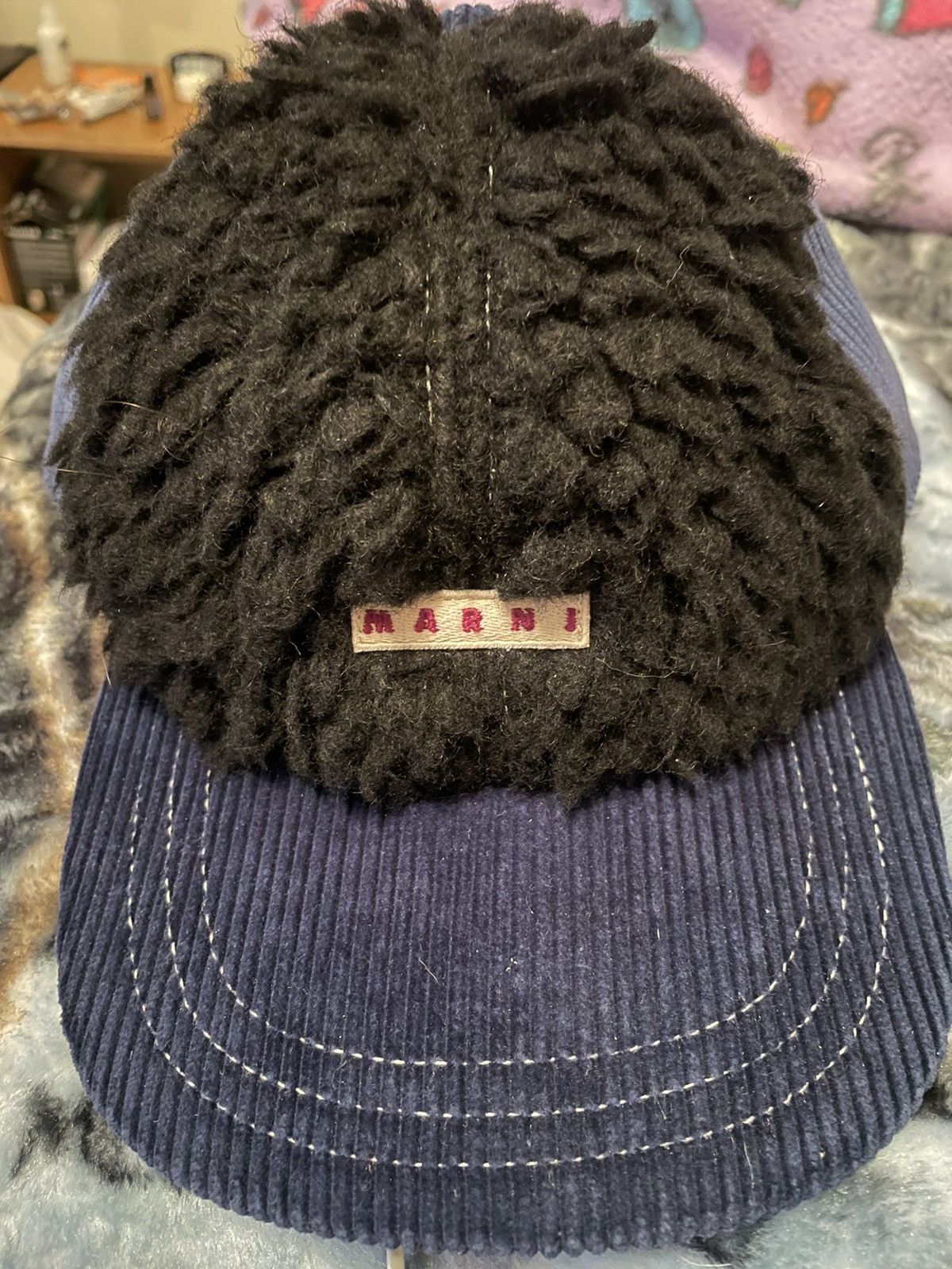 Marni Navy Marni Hat Size ONE SIZE - 1 Thumbnail
