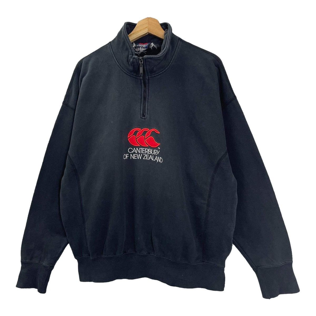 Canterbury of New Zealand Vintage 90s Canterbury Of New Zealand Halfzip Sweatshirt Size US L / EU 52-54 / 3 - 3 Thumbnail