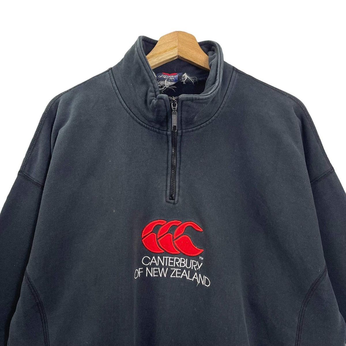 Canterbury of New Zealand Vintage 90s Canterbury Of New Zealand Halfzip Sweatshirt Size US L / EU 52-54 / 3 - 4 Thumbnail