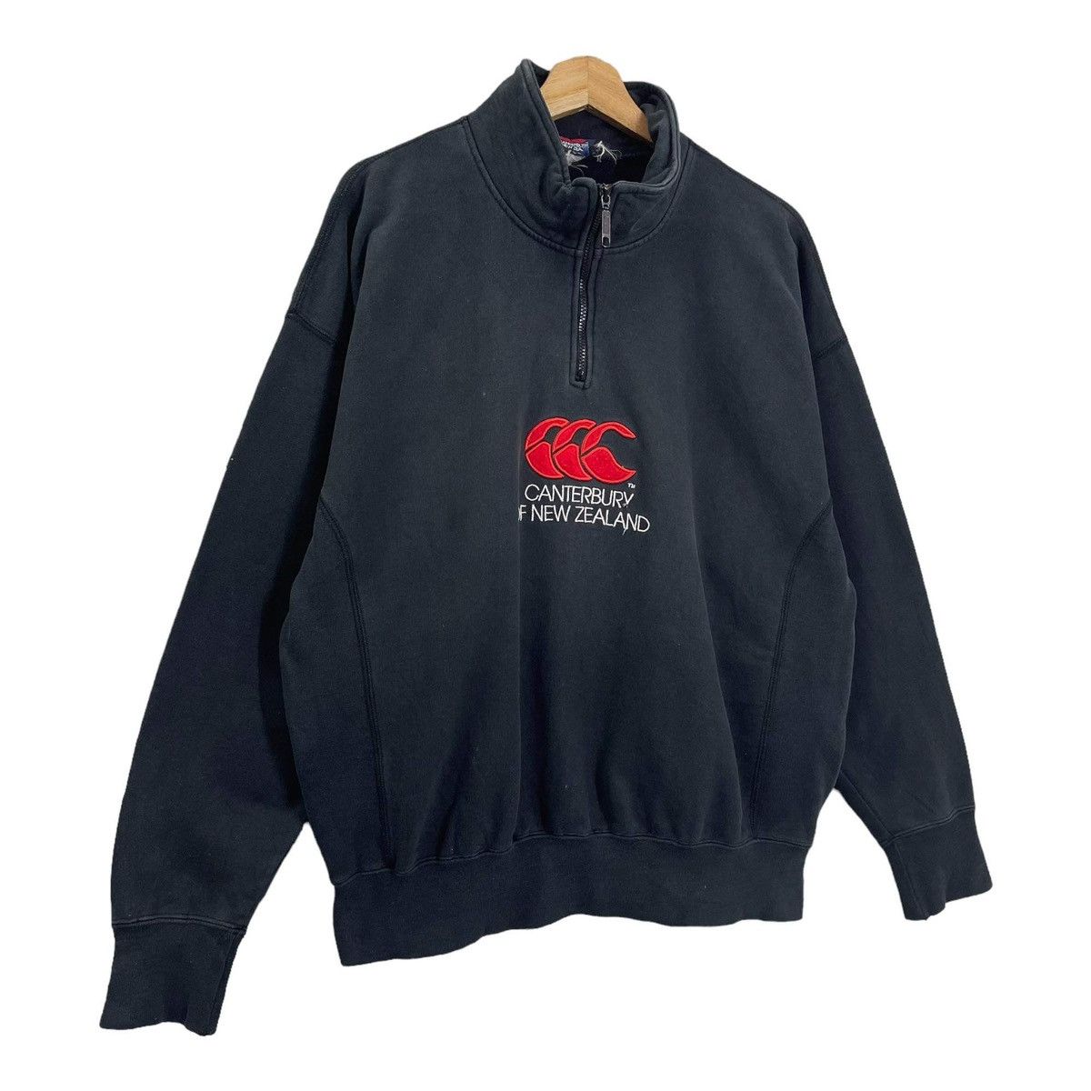 Canterbury of New Zealand Vintage 90s Canterbury Of New Zealand Halfzip Sweatshirt Size US L / EU 52-54 / 3 - 2 Thumbnail