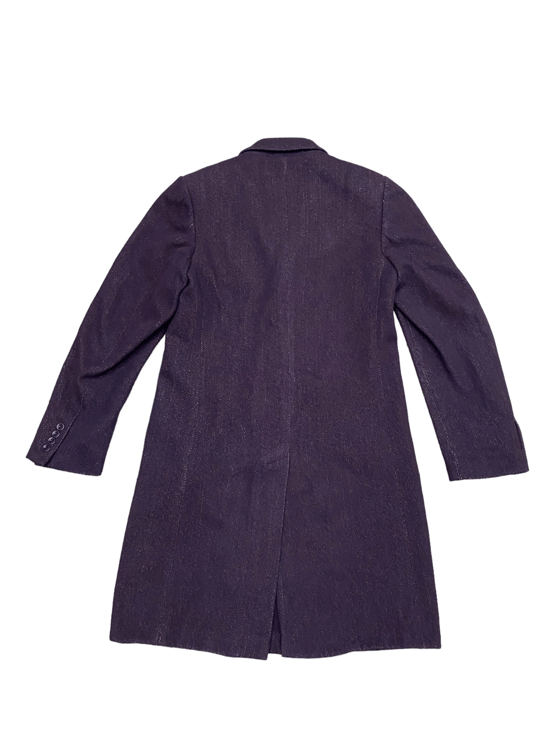 Dries Van Noten Burgundy Wool / Cotton Coat Size US S / EU 44-46 / 1 - 4 Thumbnail