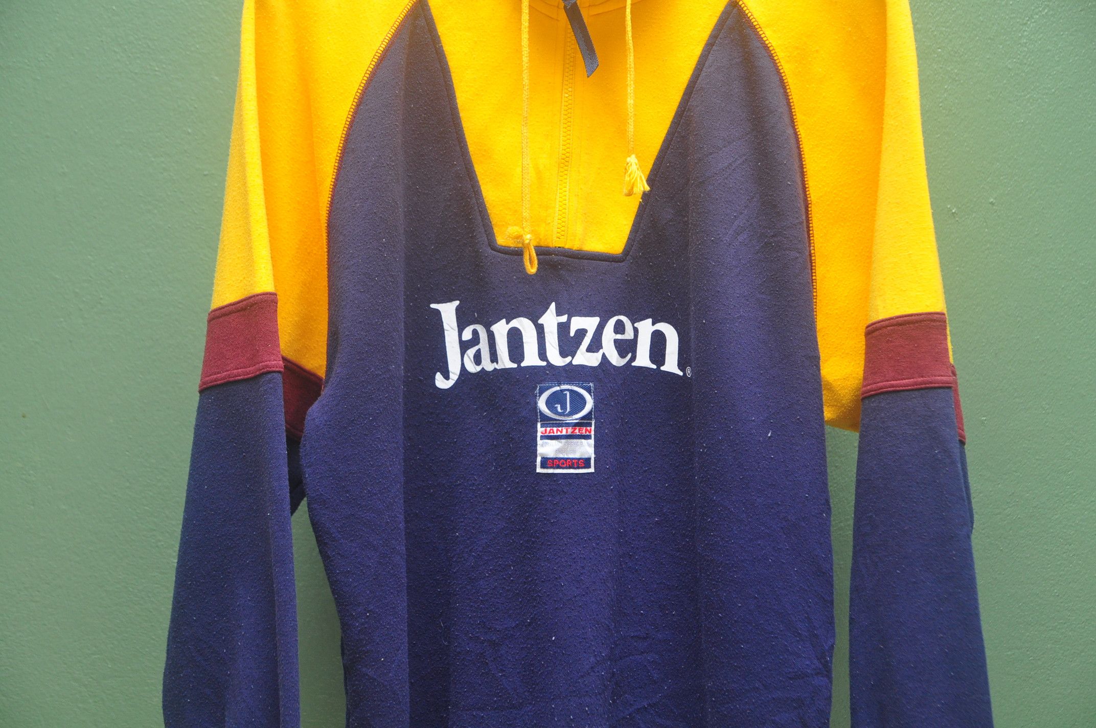 Jantzen Vintage 80s Jantzen Pullover Designer Streetwear Fashion Size US XL / EU 56 / 4 - 3 Thumbnail