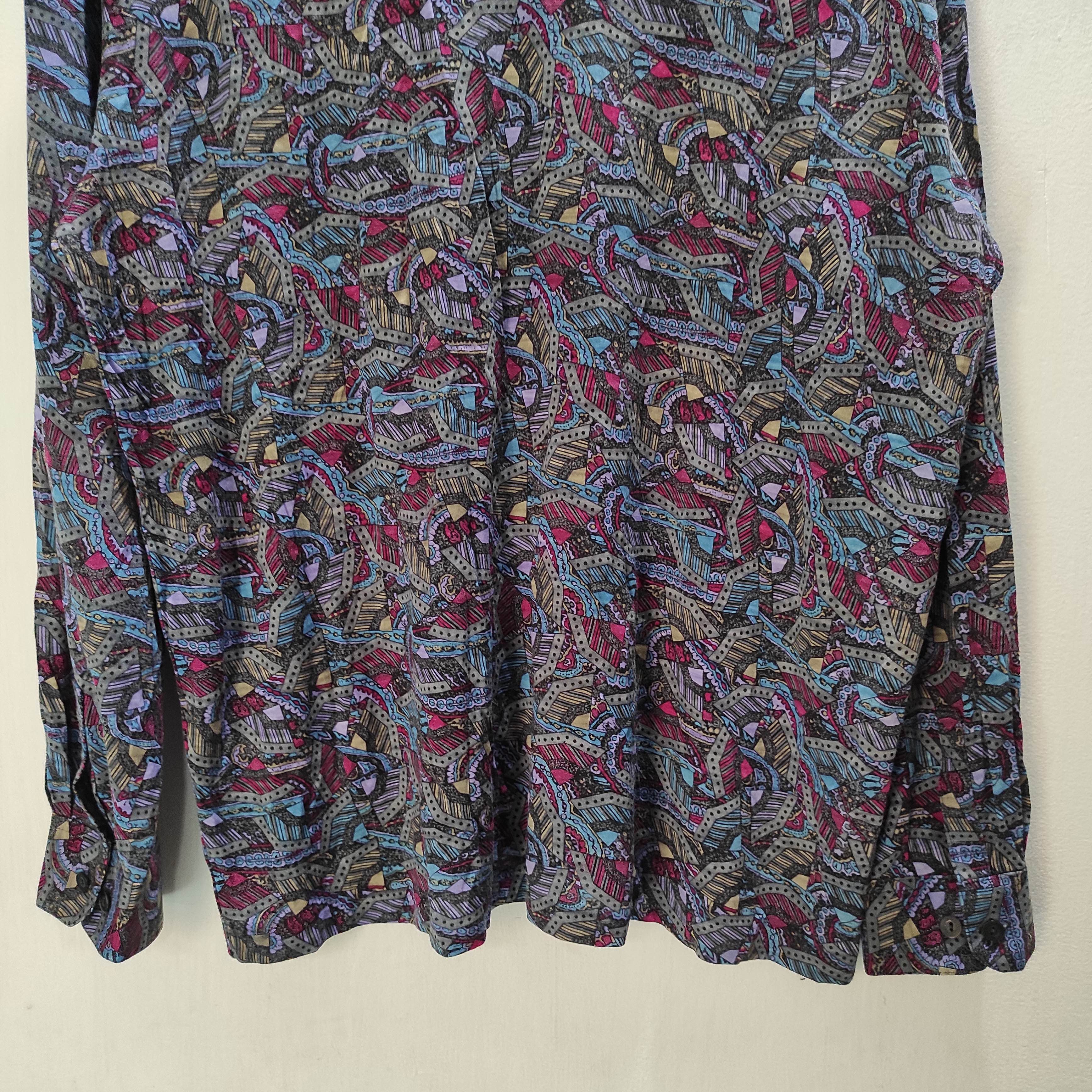 Yves Saint Laurent 💥RARE💥 YSL Yves Saint Laurent Tricots Patern Shirt Size US L / EU 52-54 / 3 - 12 Thumbnail