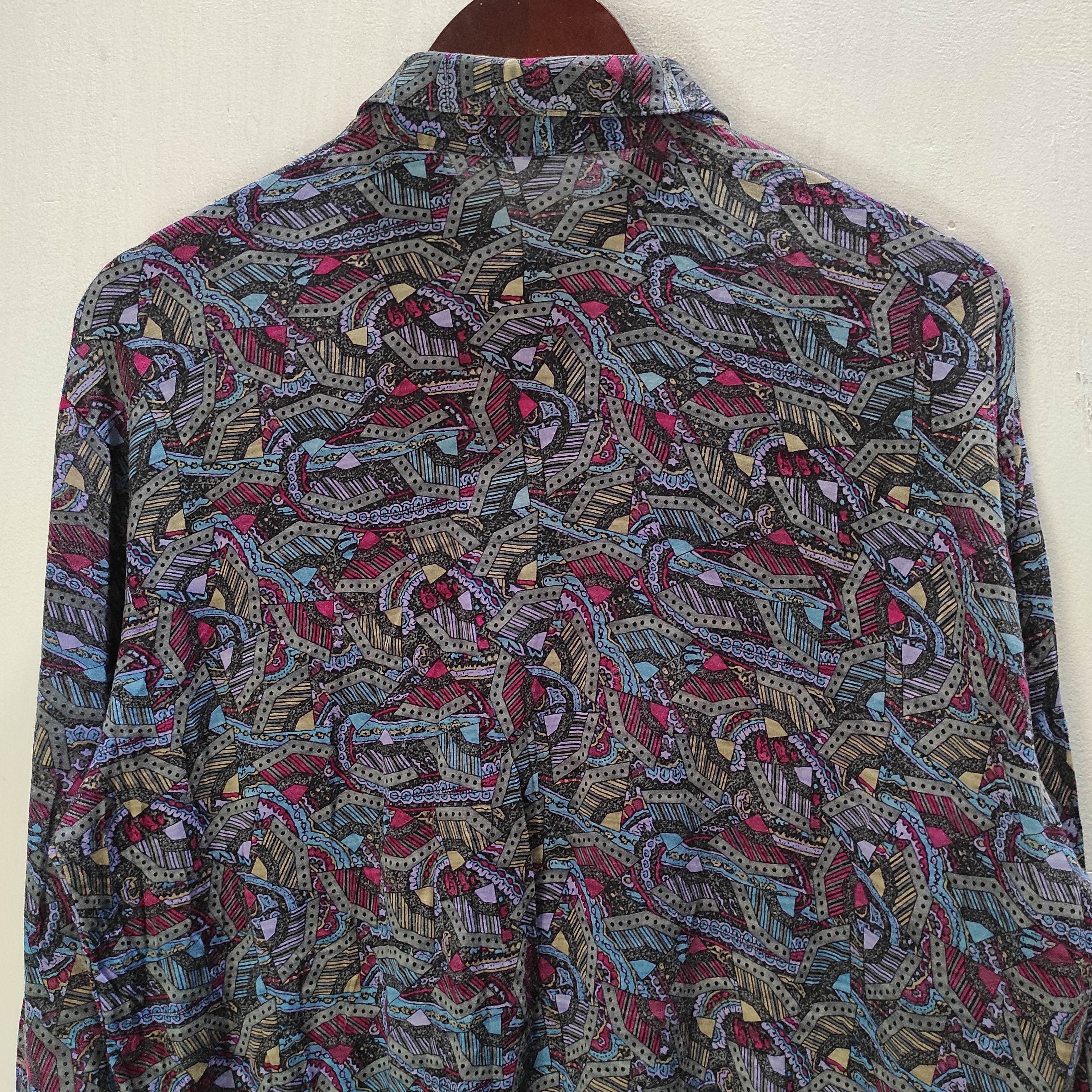 Yves Saint Laurent 💥RARE💥 YSL Yves Saint Laurent Tricots Patern Shirt Size US L / EU 52-54 / 3 - 11 Thumbnail