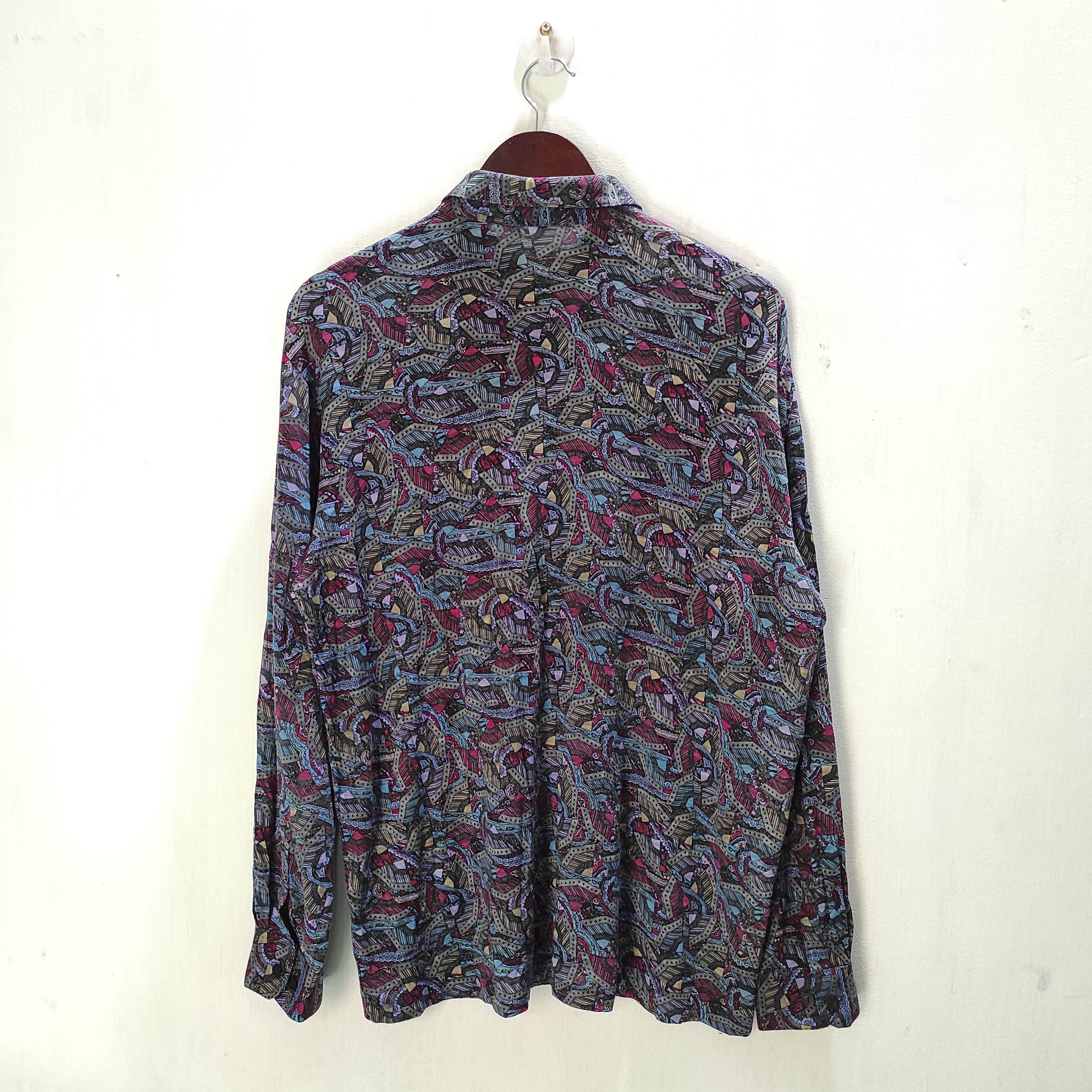Yves Saint Laurent 💥RARE💥 YSL Yves Saint Laurent Tricots Patern Shirt Size US L / EU 52-54 / 3 - 10 Thumbnail