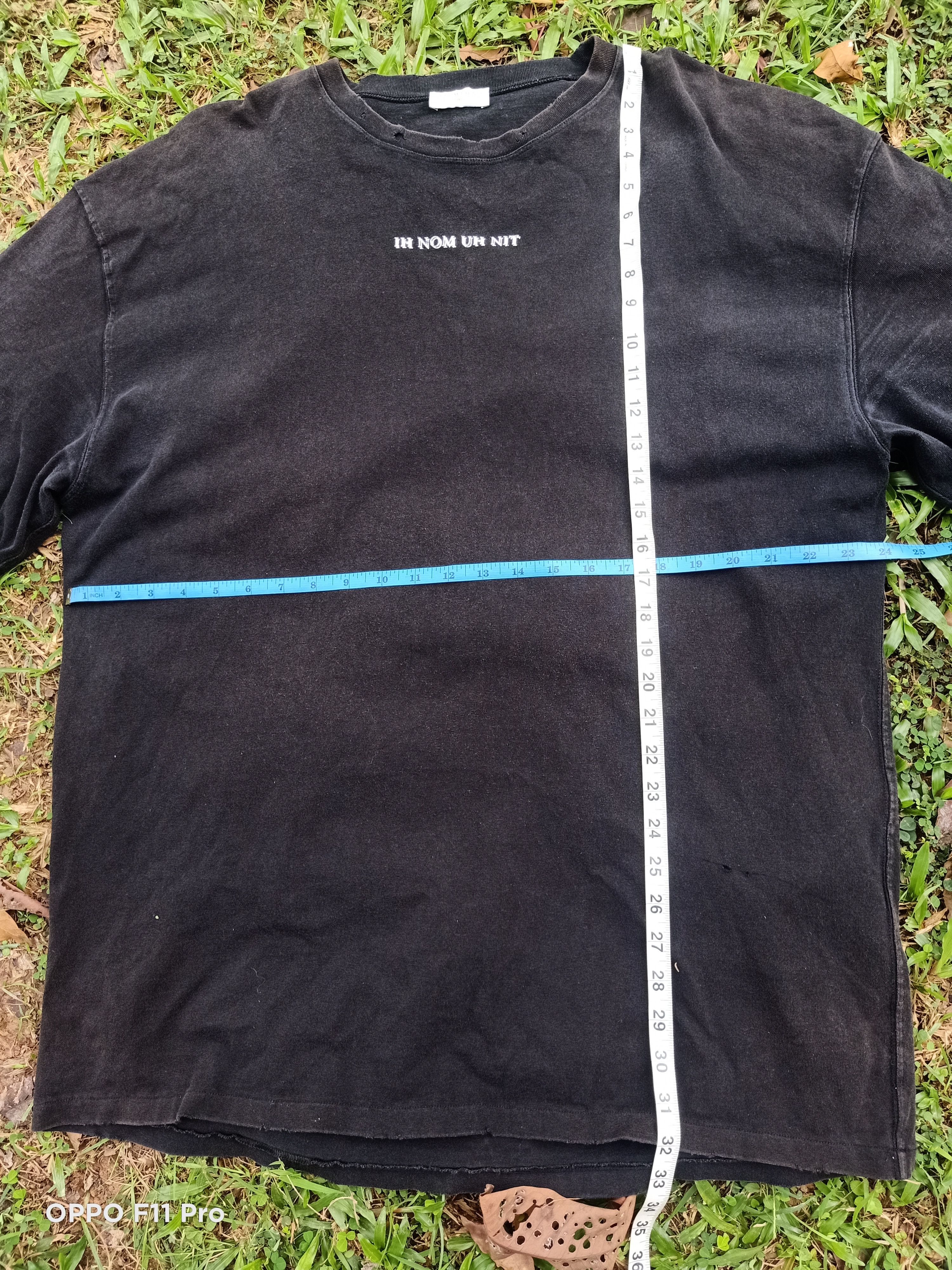 Ih Nom Uh Nit Black David Bowie Distressed Oversized tee Size US L / EU 52-54 / 3 - 6 Thumbnail