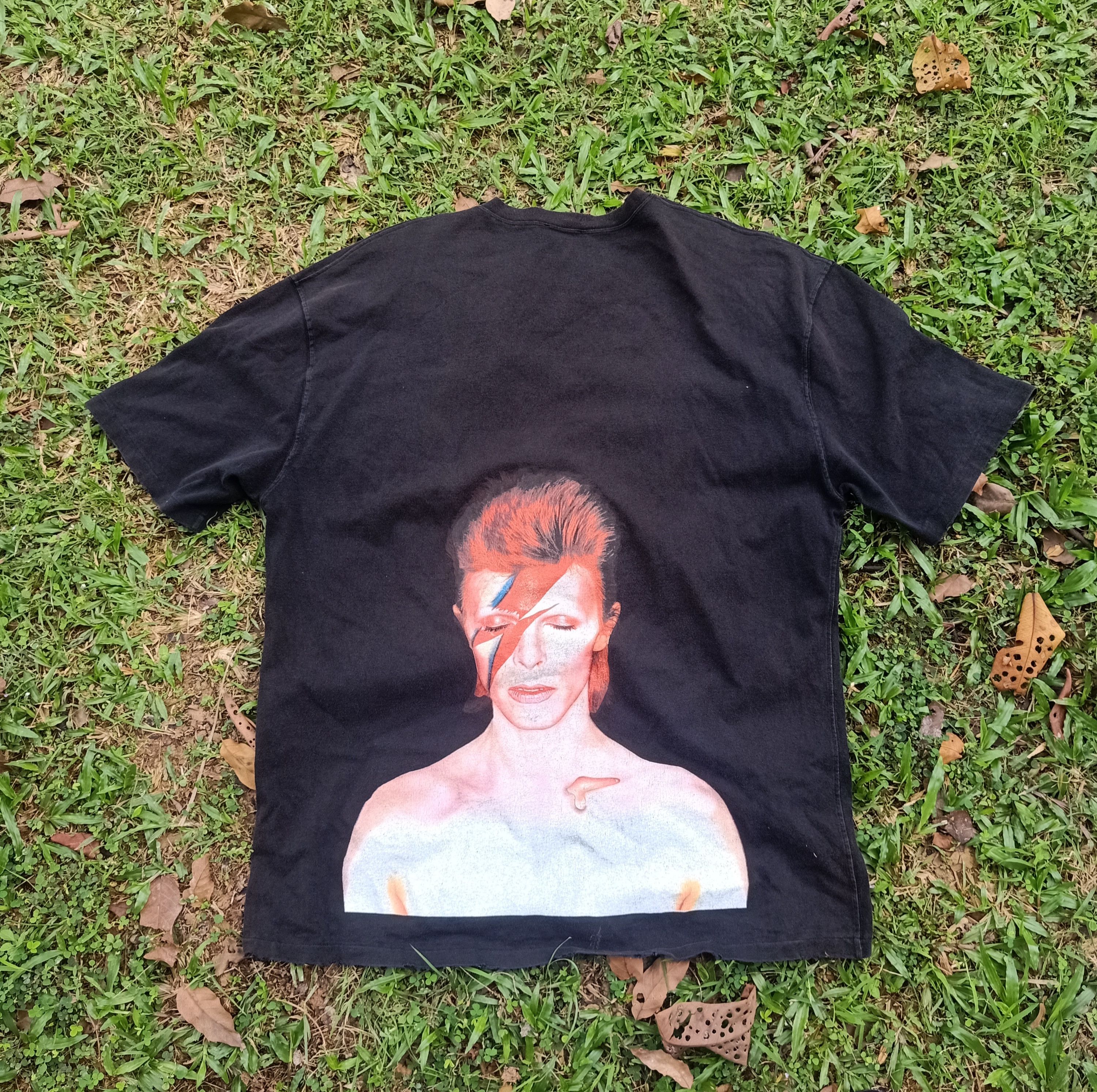 Ih Nom Uh Nit Black David Bowie Distressed Oversized tee Size US L / EU 52-54 / 3 - 1 Thumbnail