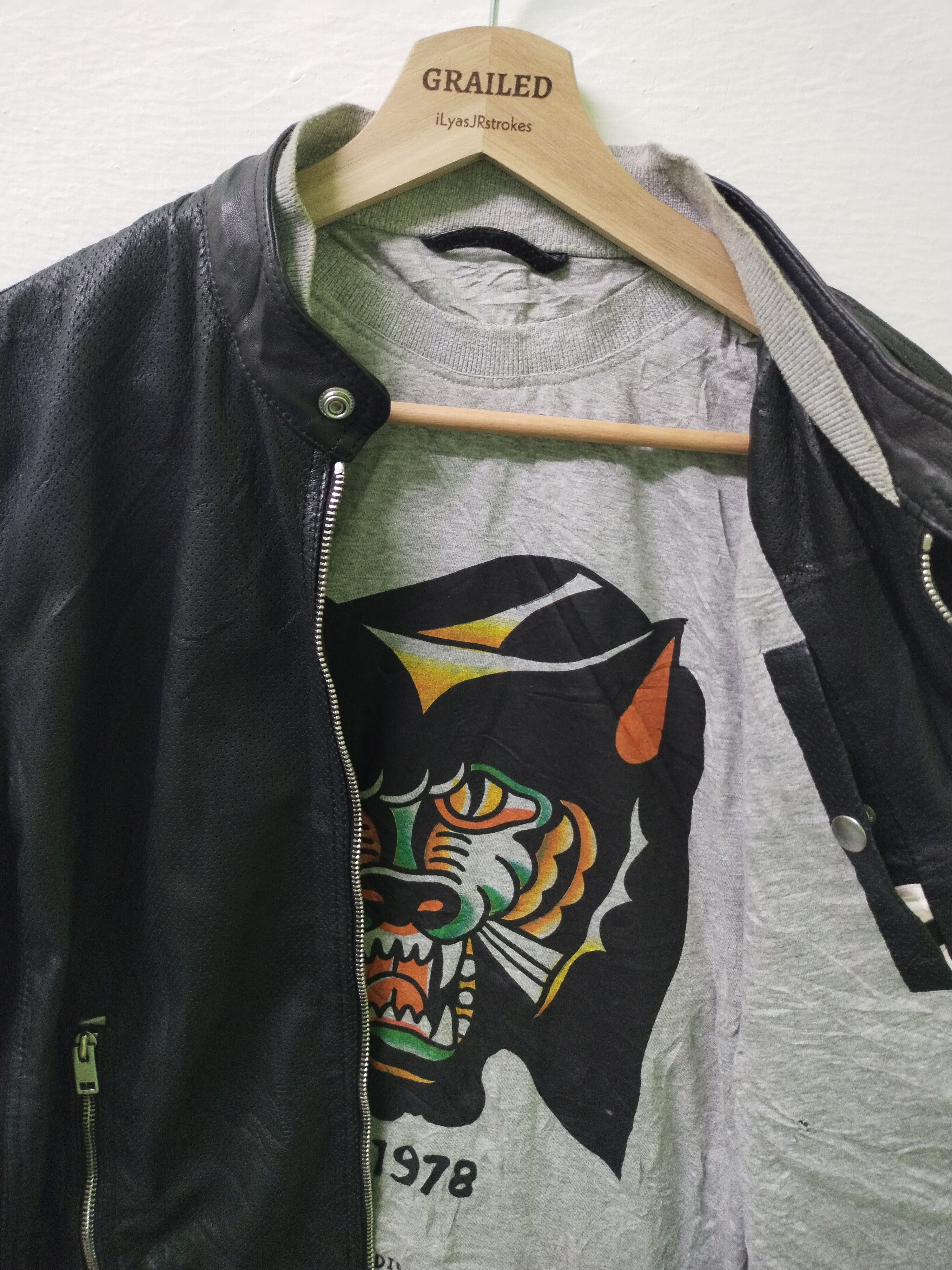 Diesel Vintage DIESEL FRANKLIN Biker Genuine Leather Coat Jacket Size US L / EU 52-54 / 3 - 24 Thumbnail