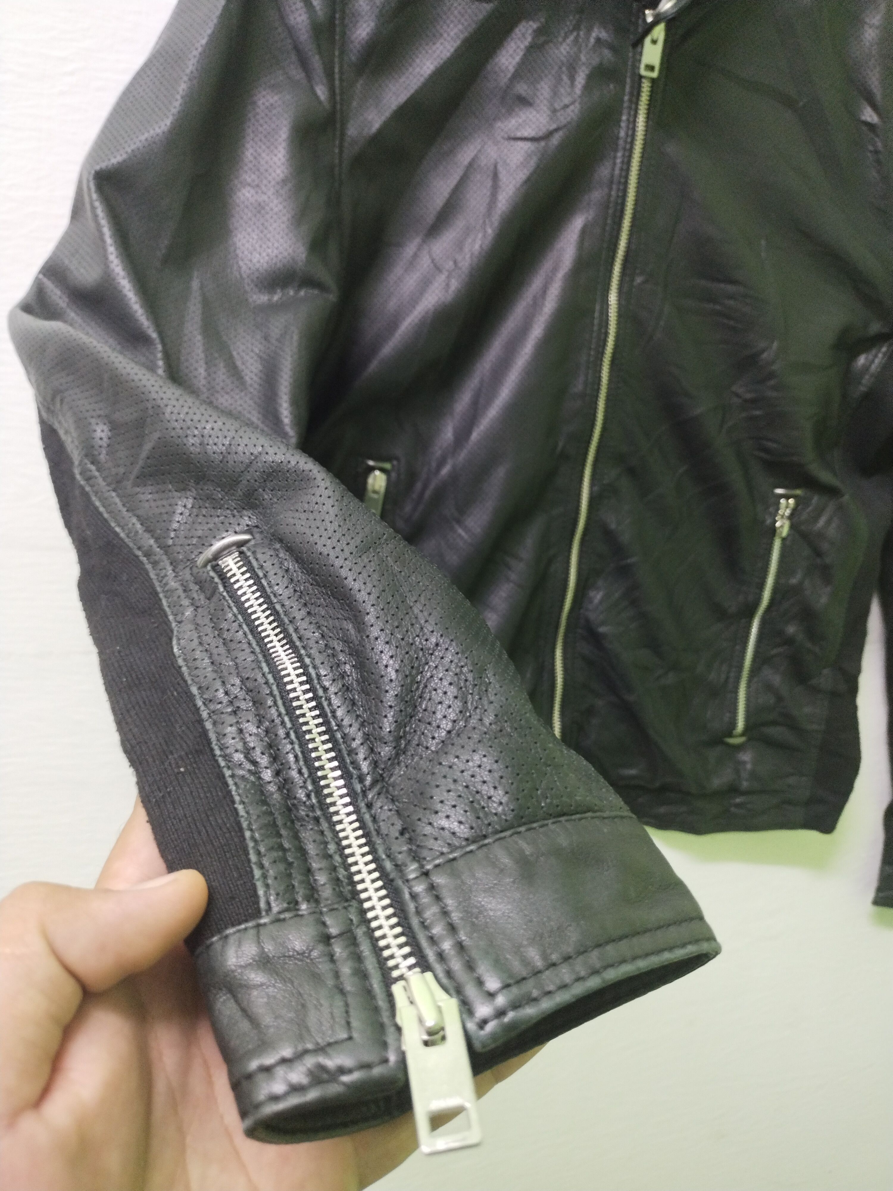 Diesel Vintage DIESEL FRANKLIN Biker Genuine Leather Coat Jacket Size US L / EU 52-54 / 3 - 7 Thumbnail