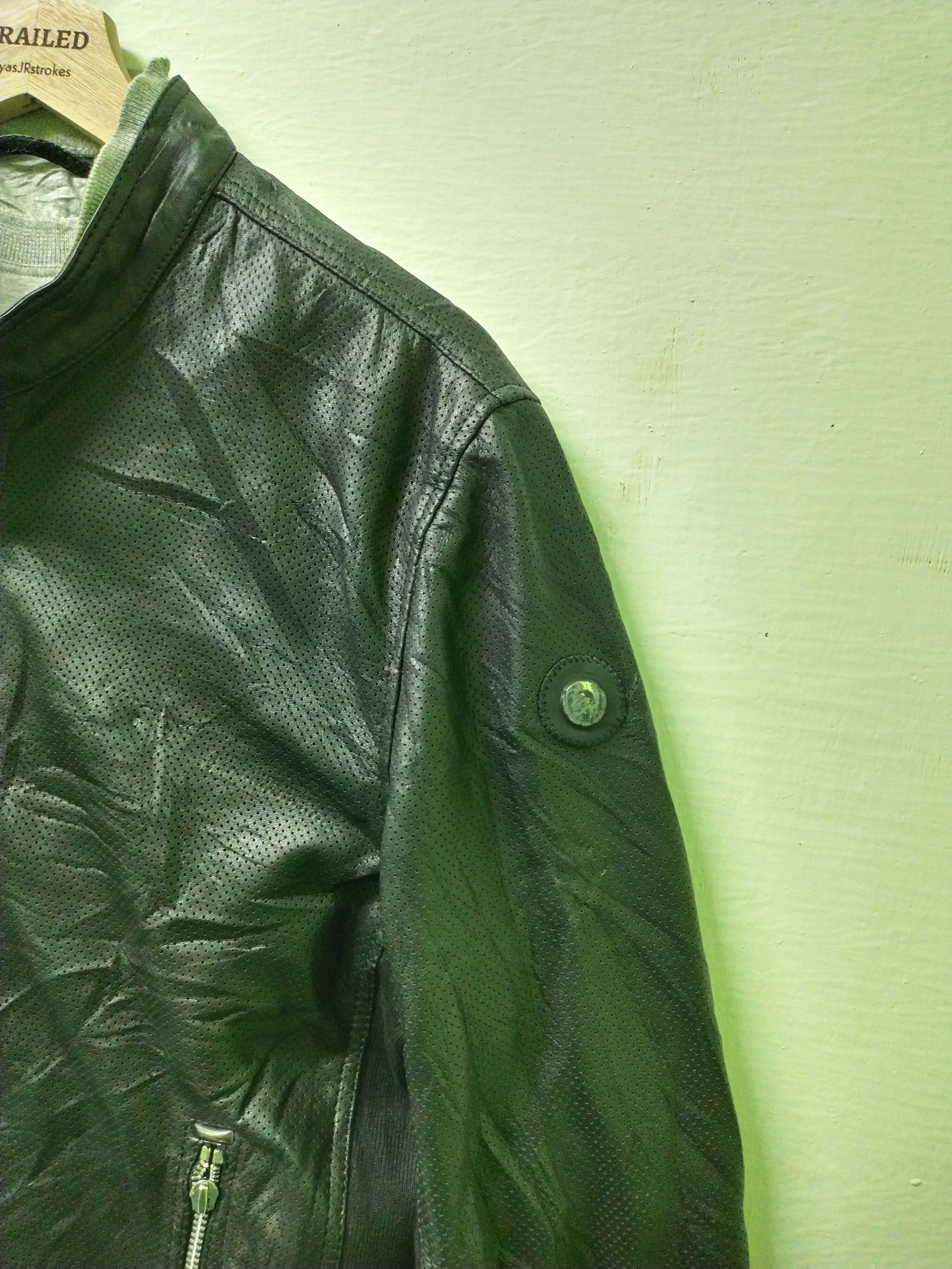 Diesel Vintage DIESEL FRANKLIN Biker Genuine Leather Coat Jacket Size US L / EU 52-54 / 3 - 5 Thumbnail