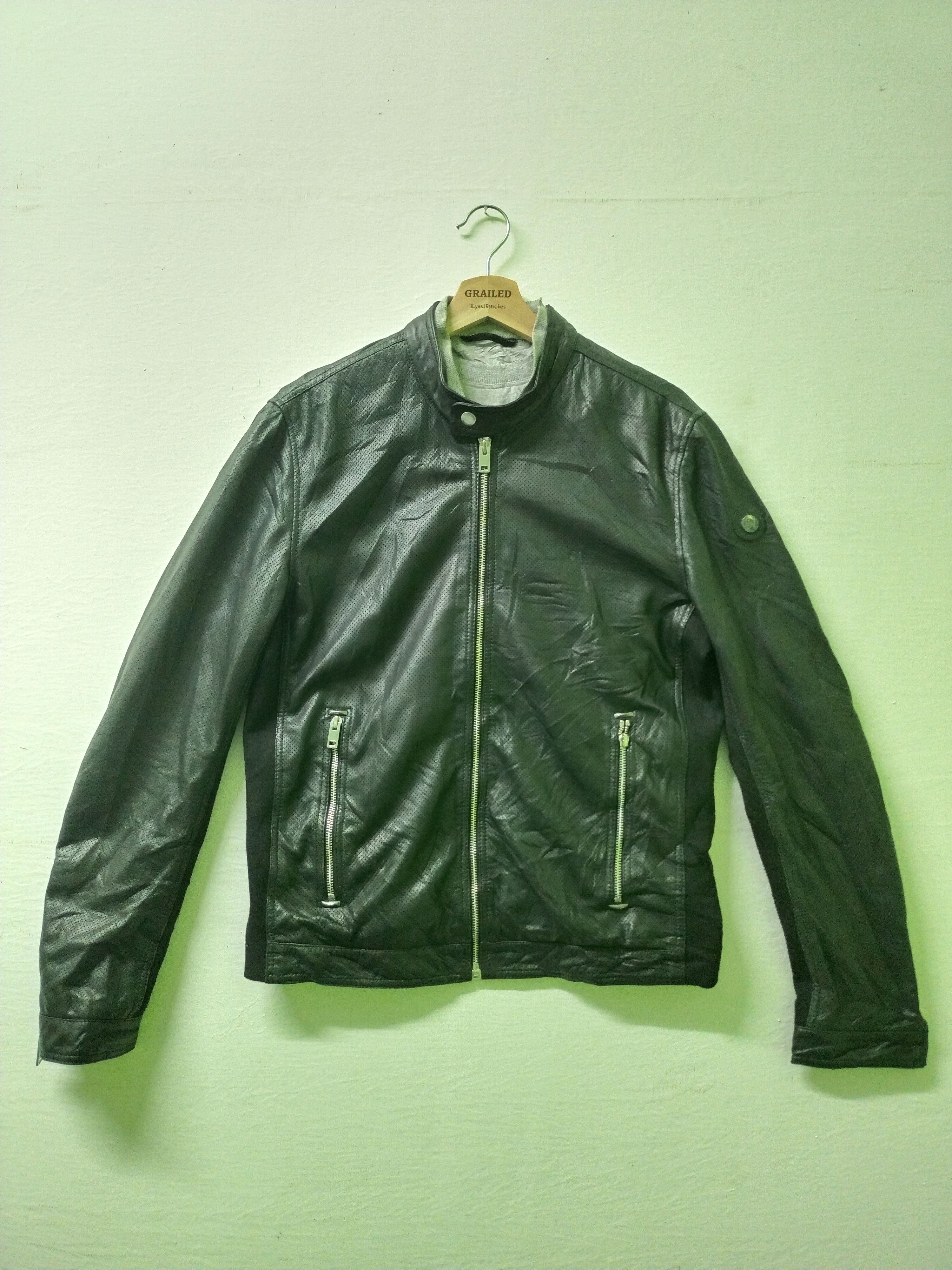 Vintage DIESEL FRANKLIN Biker Genuine Leather Coat Jacket