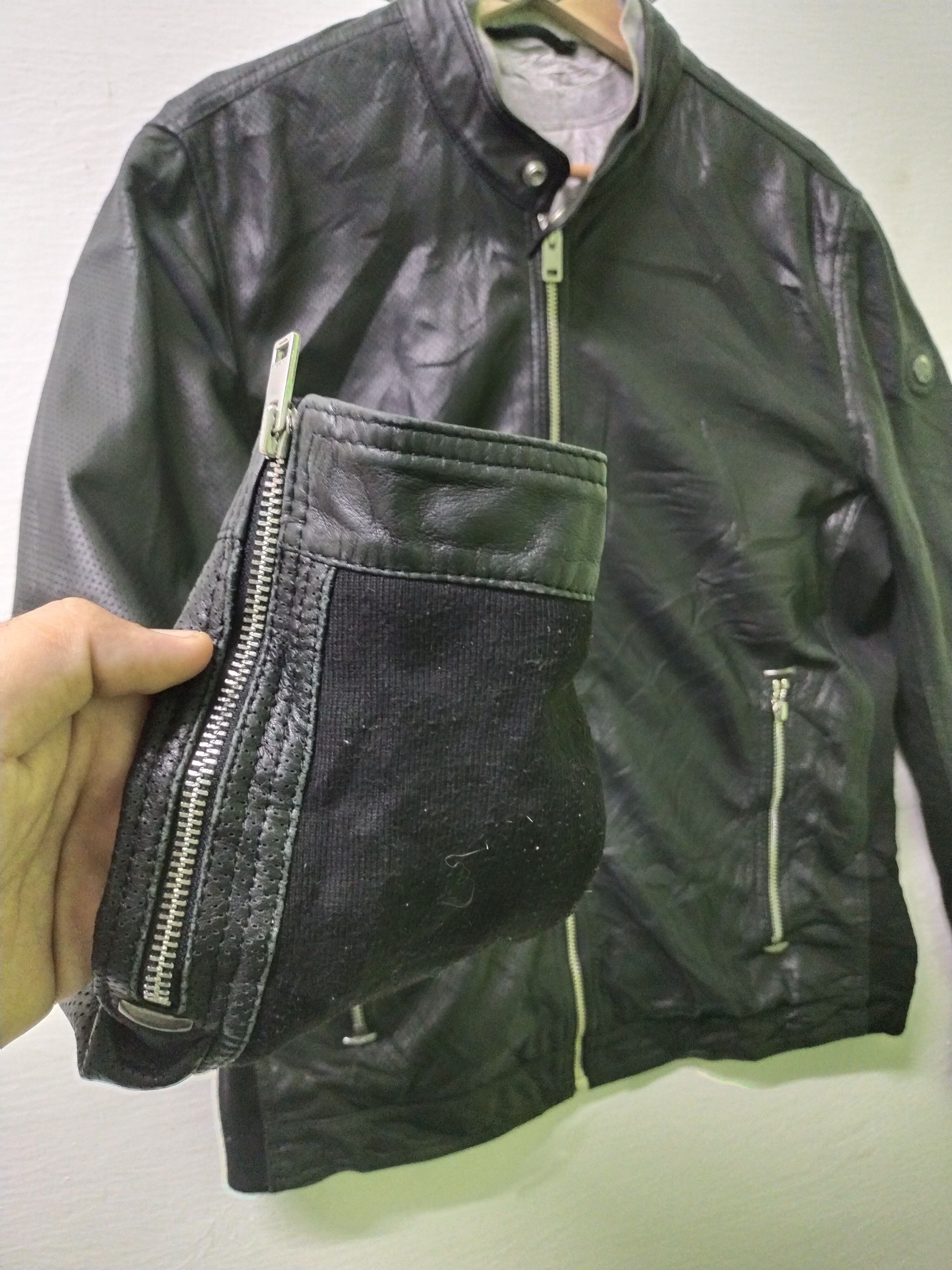 Diesel Vintage DIESEL FRANKLIN Biker Genuine Leather Coat Jacket Size US L / EU 52-54 / 3 - 6 Thumbnail