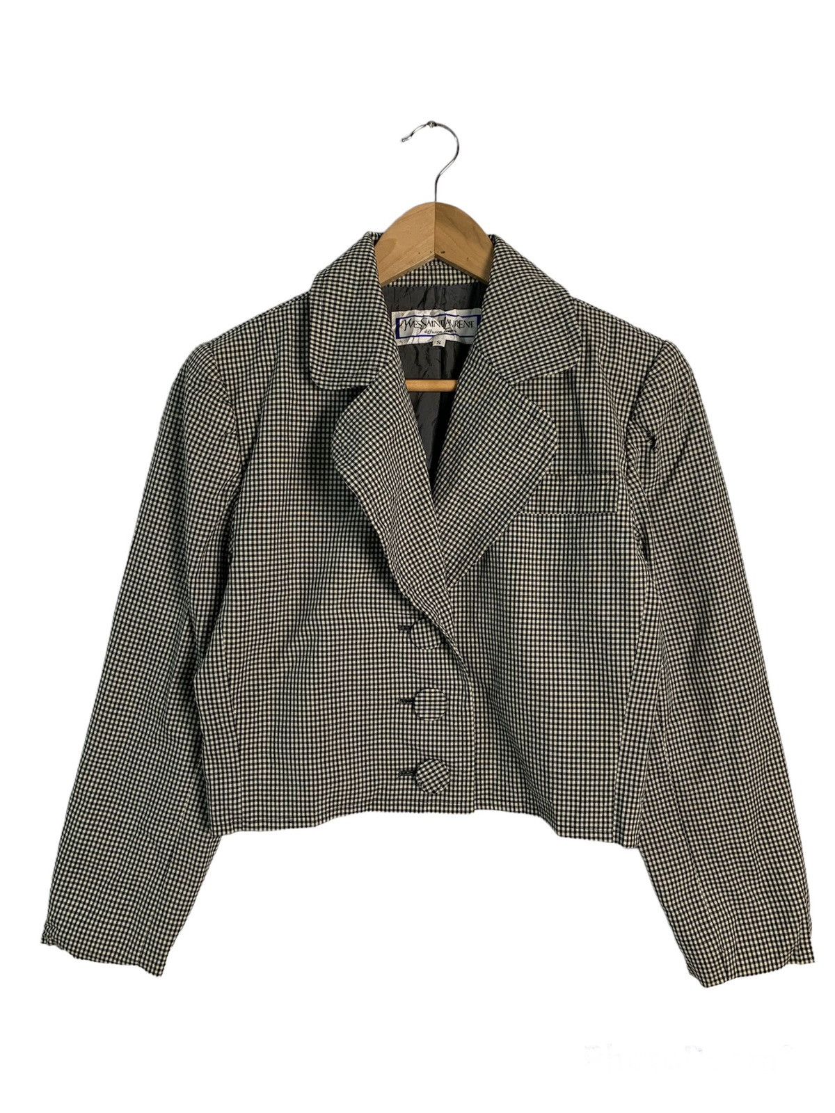 Yves Saint Laurent Yves Saint Laurent Crop Jacket Size S / US 4 / IT 40 - 1 Thumbnail
