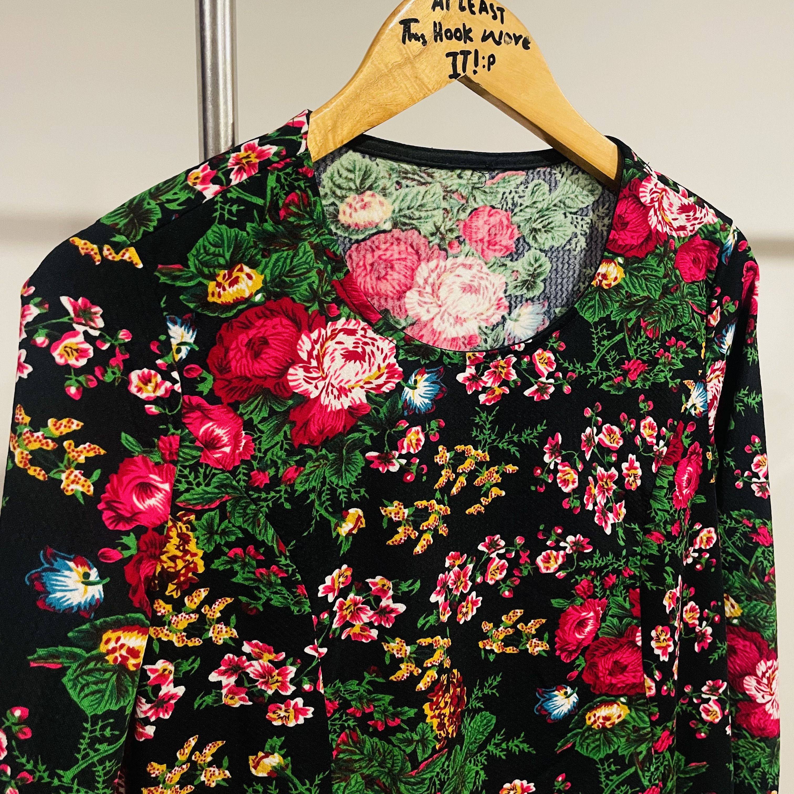 If Six Was Nine Japanese Floral OVP Boat Neck Top Size ONE SIZE - 2 Thumbnail