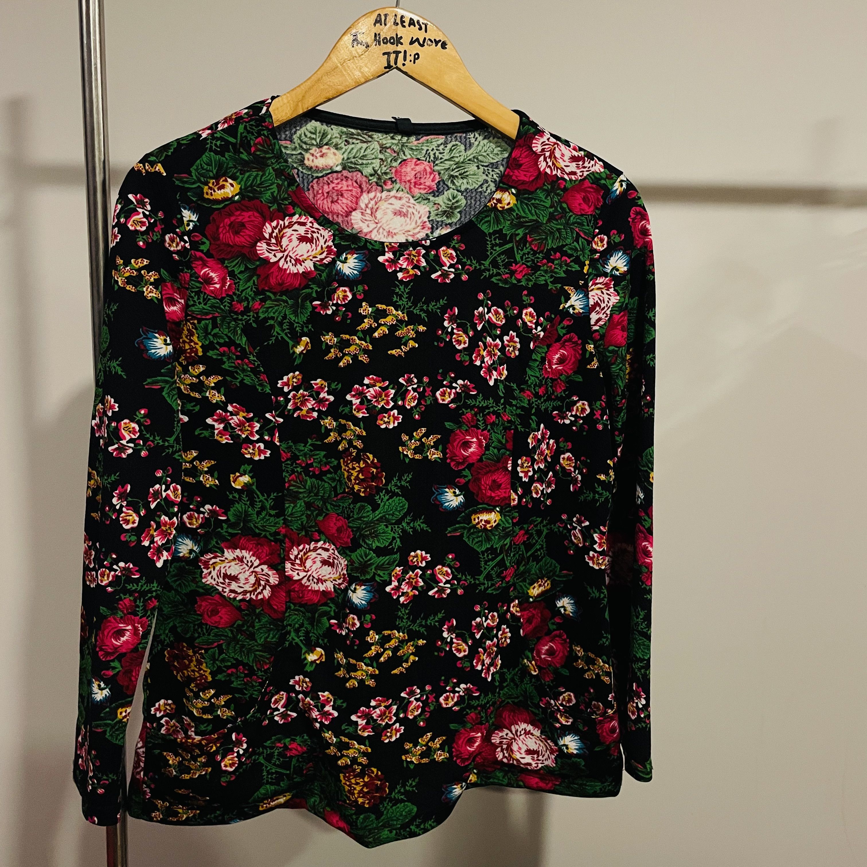 If Six Was Nine Japanese Floral OVP Boat Neck Top Size ONE SIZE - 1 Thumbnail