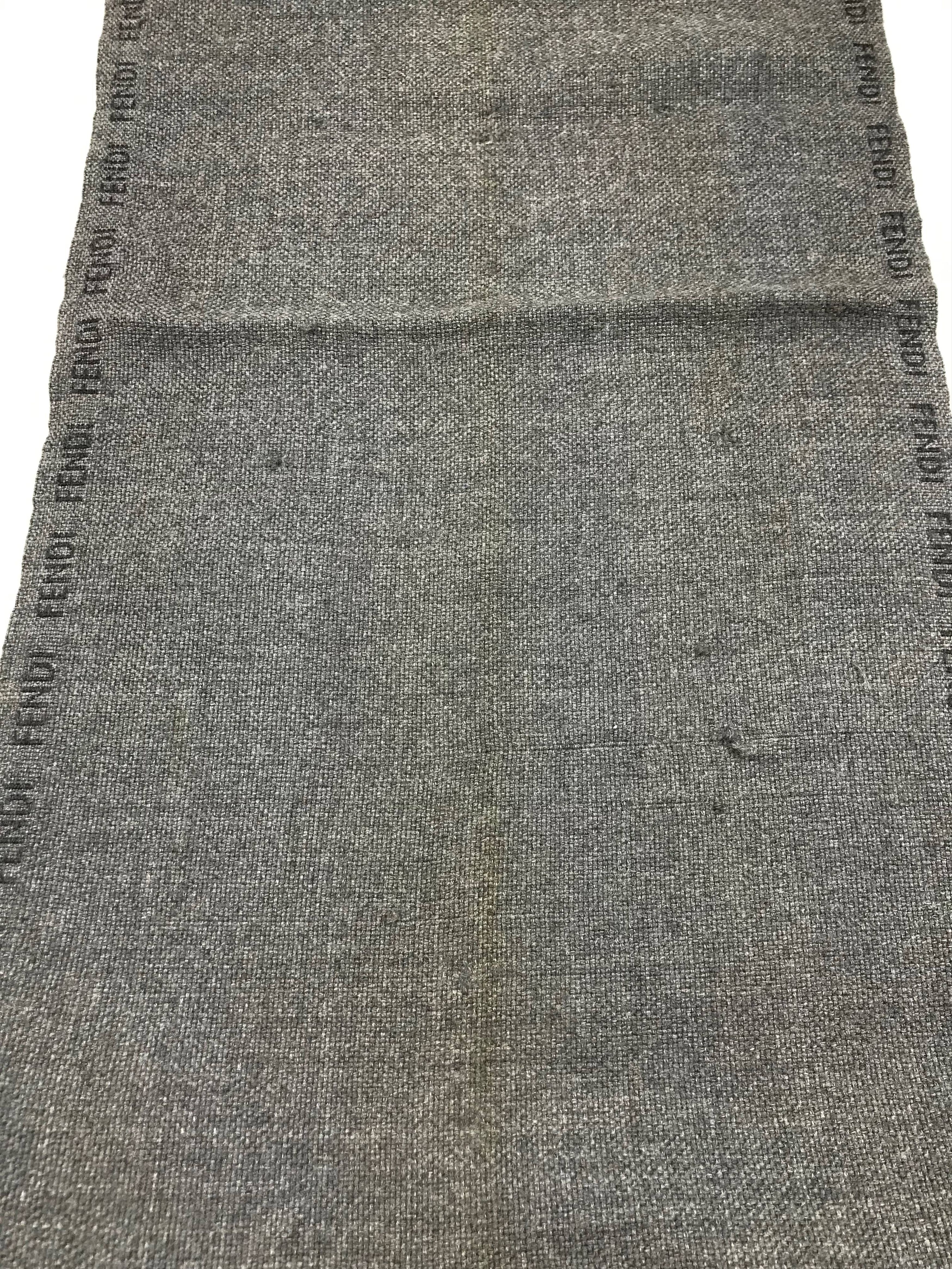 F1305 Vintage Fendi Winter Scarf Muffler Wool Cashmere